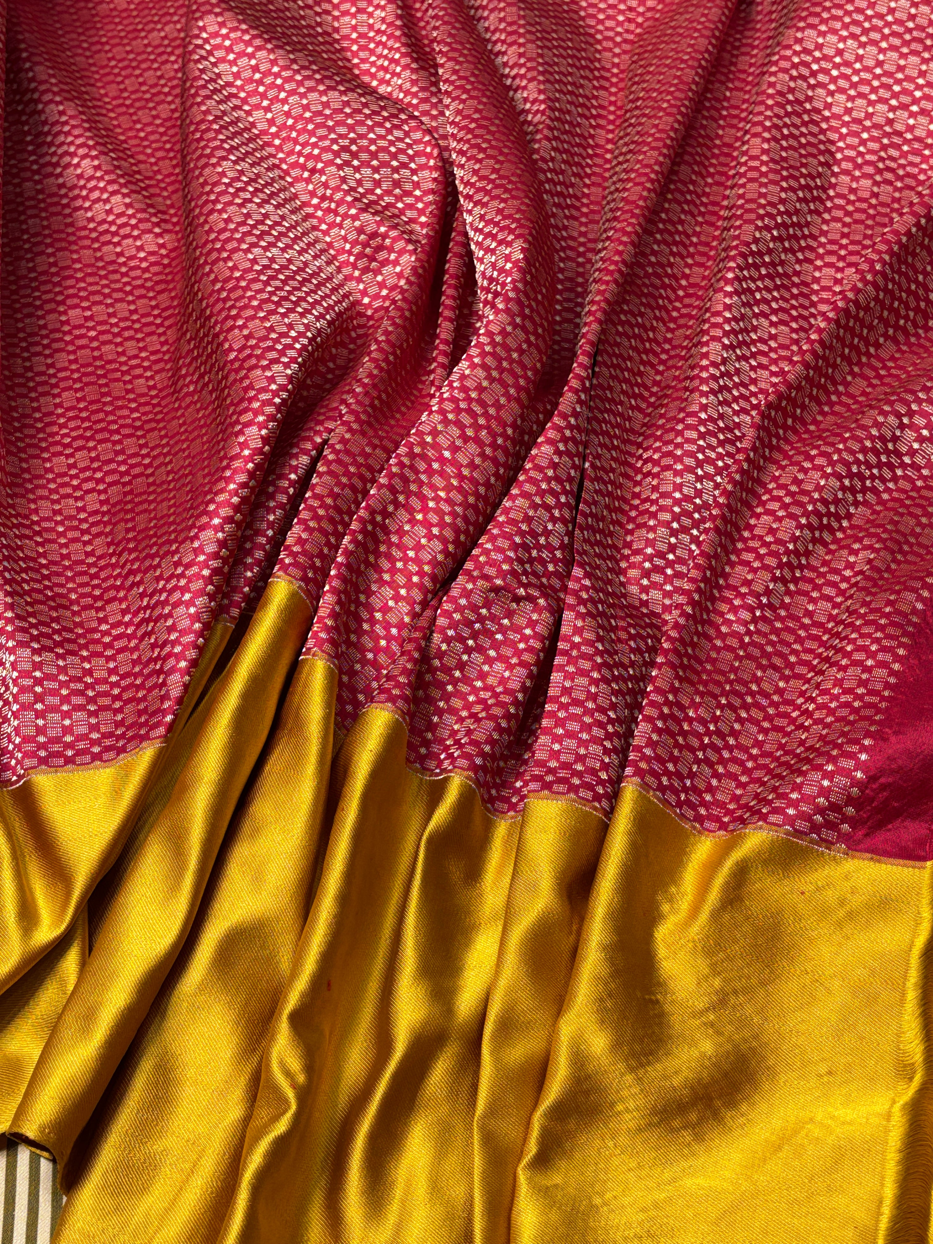 Banarasi Satin-Mashru Silk Handwoven Saree