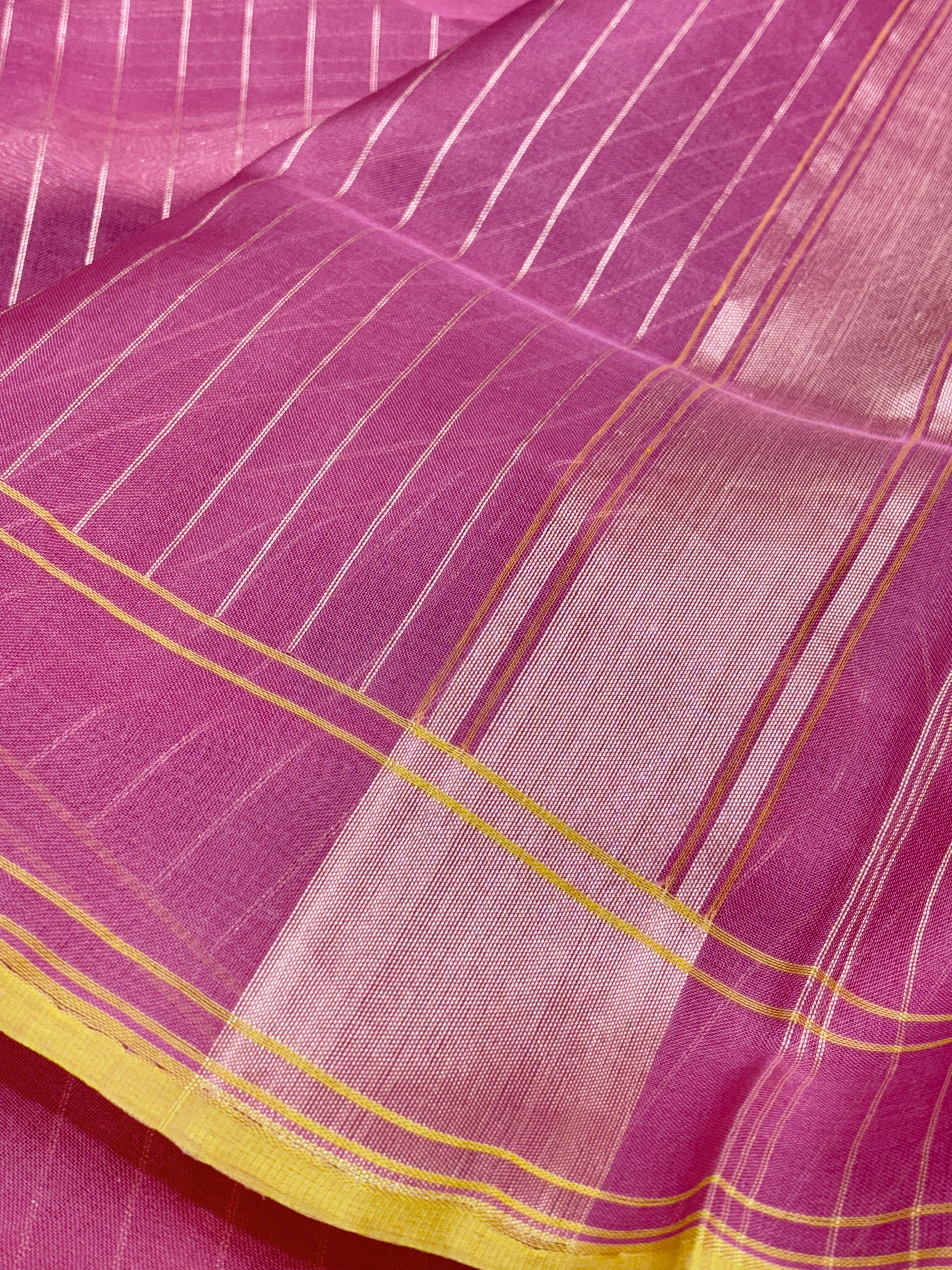 Blush Pink Pure Banarasi Ektara Kora Jamdani Silk Handwoven Saree