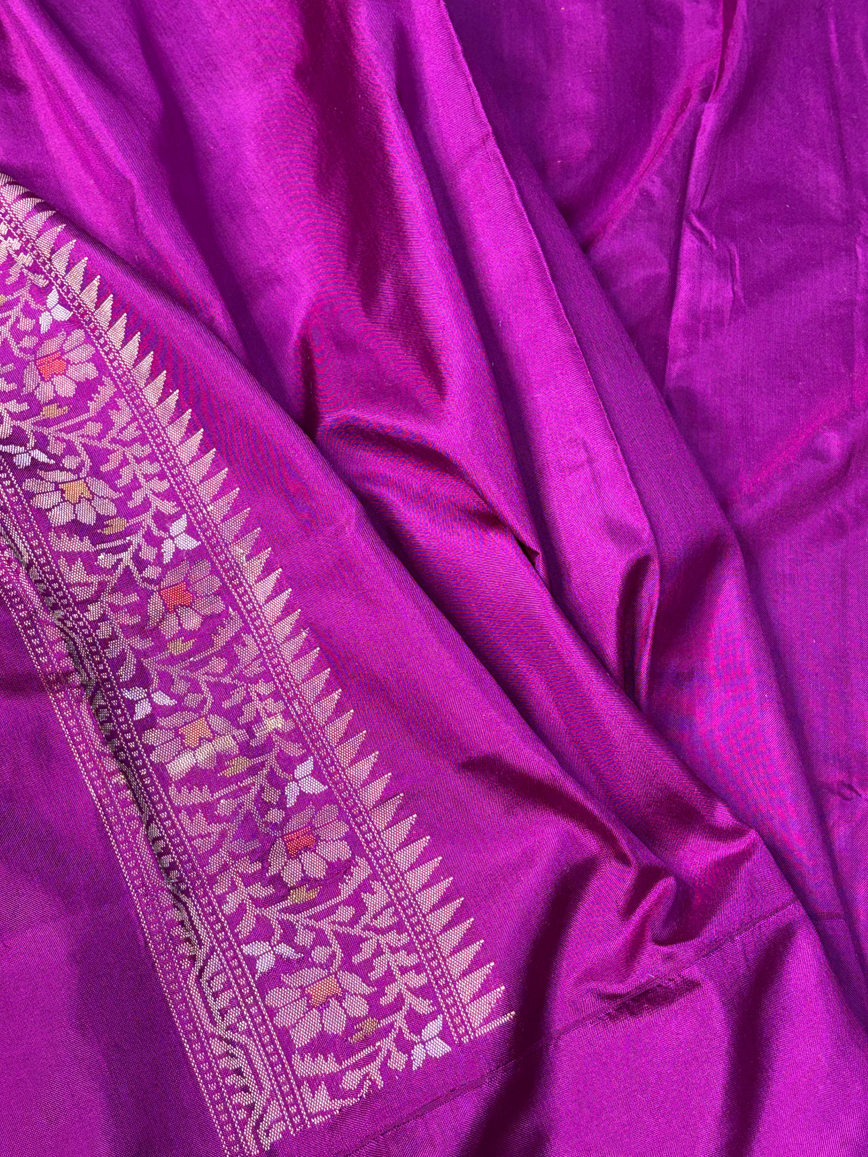 Green Pure Banarasi Ektara Silk Handwoven Saree