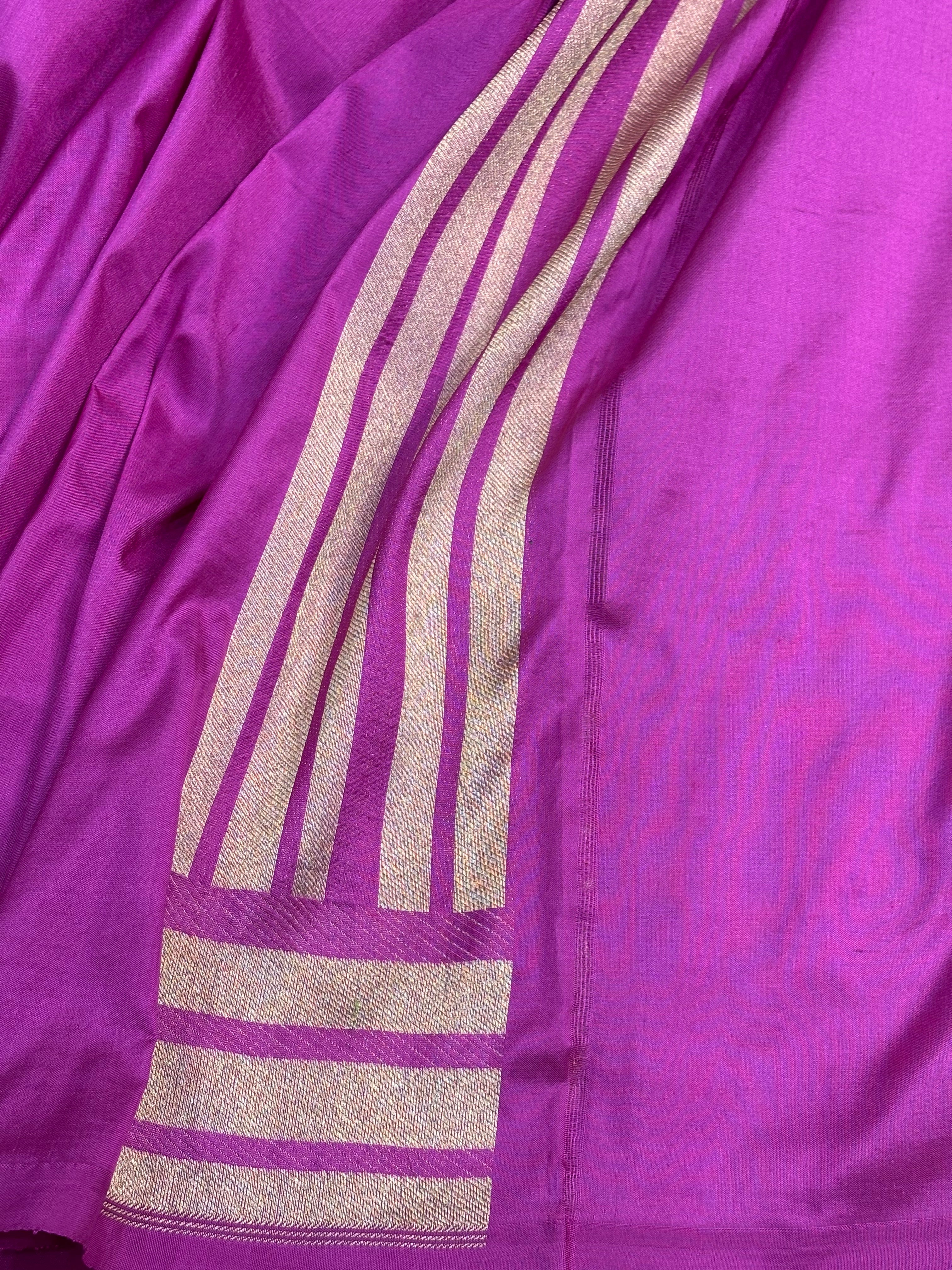 Royal Magenta Banarasi Katan Brocade Silk Saree