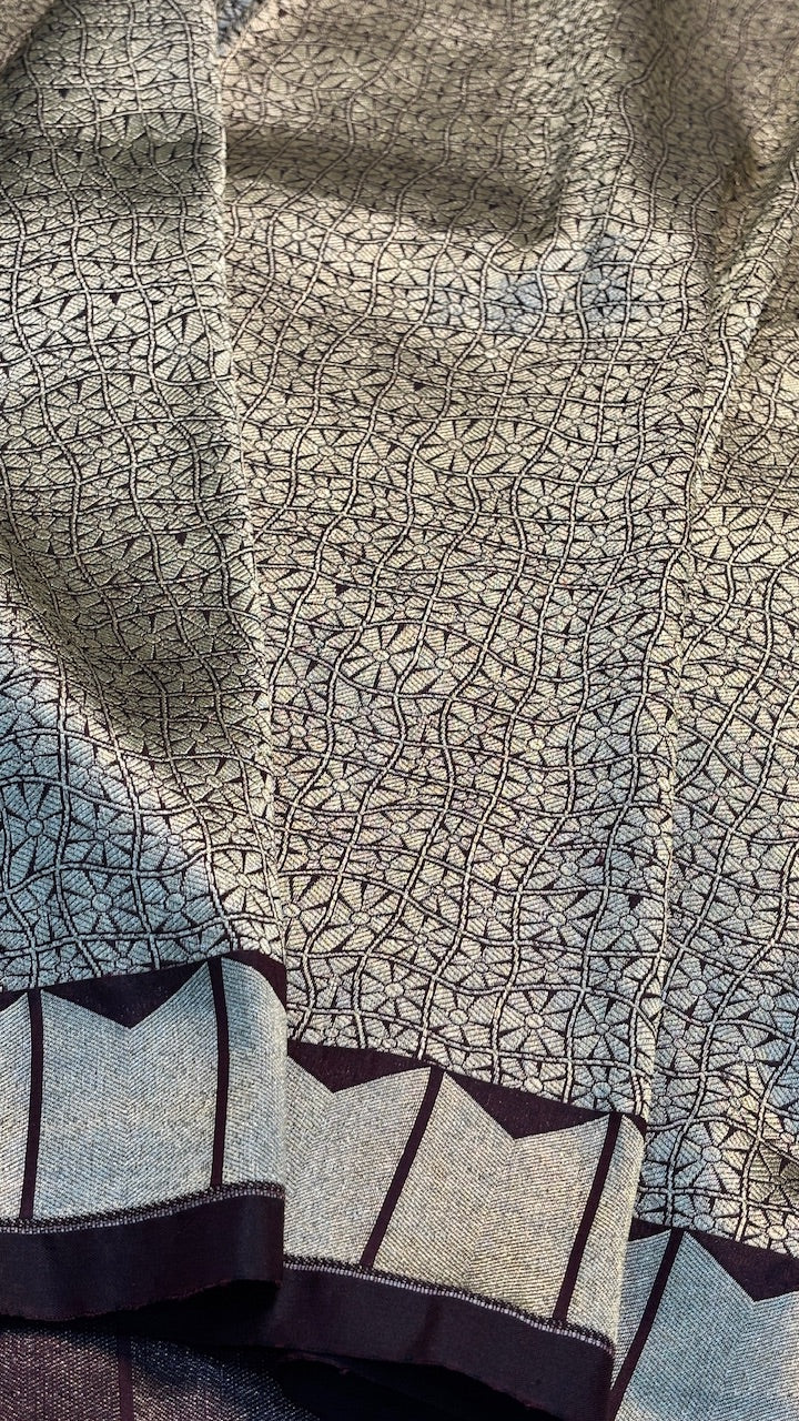 Coffee Brown Pure Banarasi Katan Silk Handloom Saree