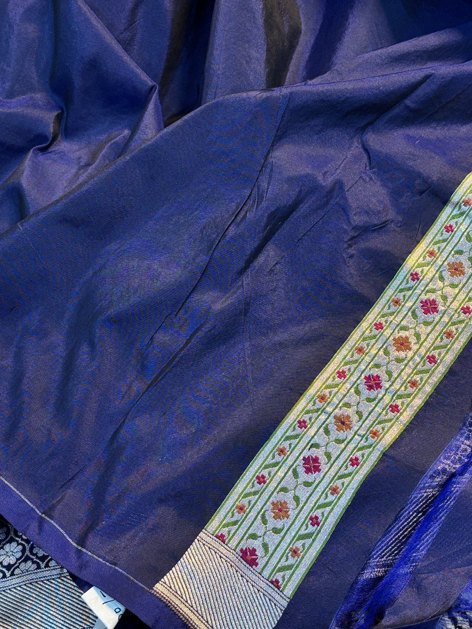 Royal Midnight Blue Pure Banarasi Katan Silk handloom Saree