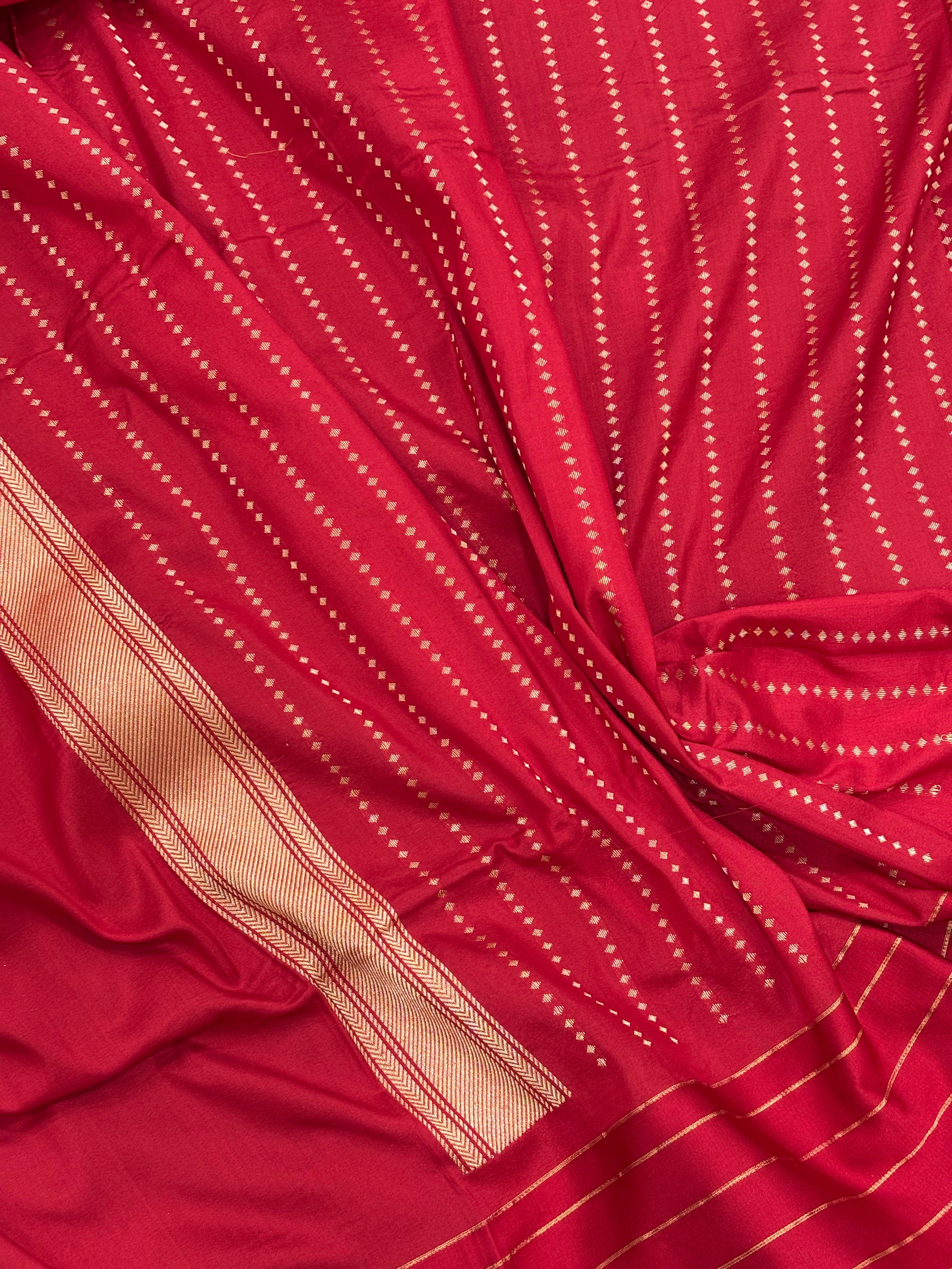 Black Banarasi Pure Katan Silk Handwoven Saree