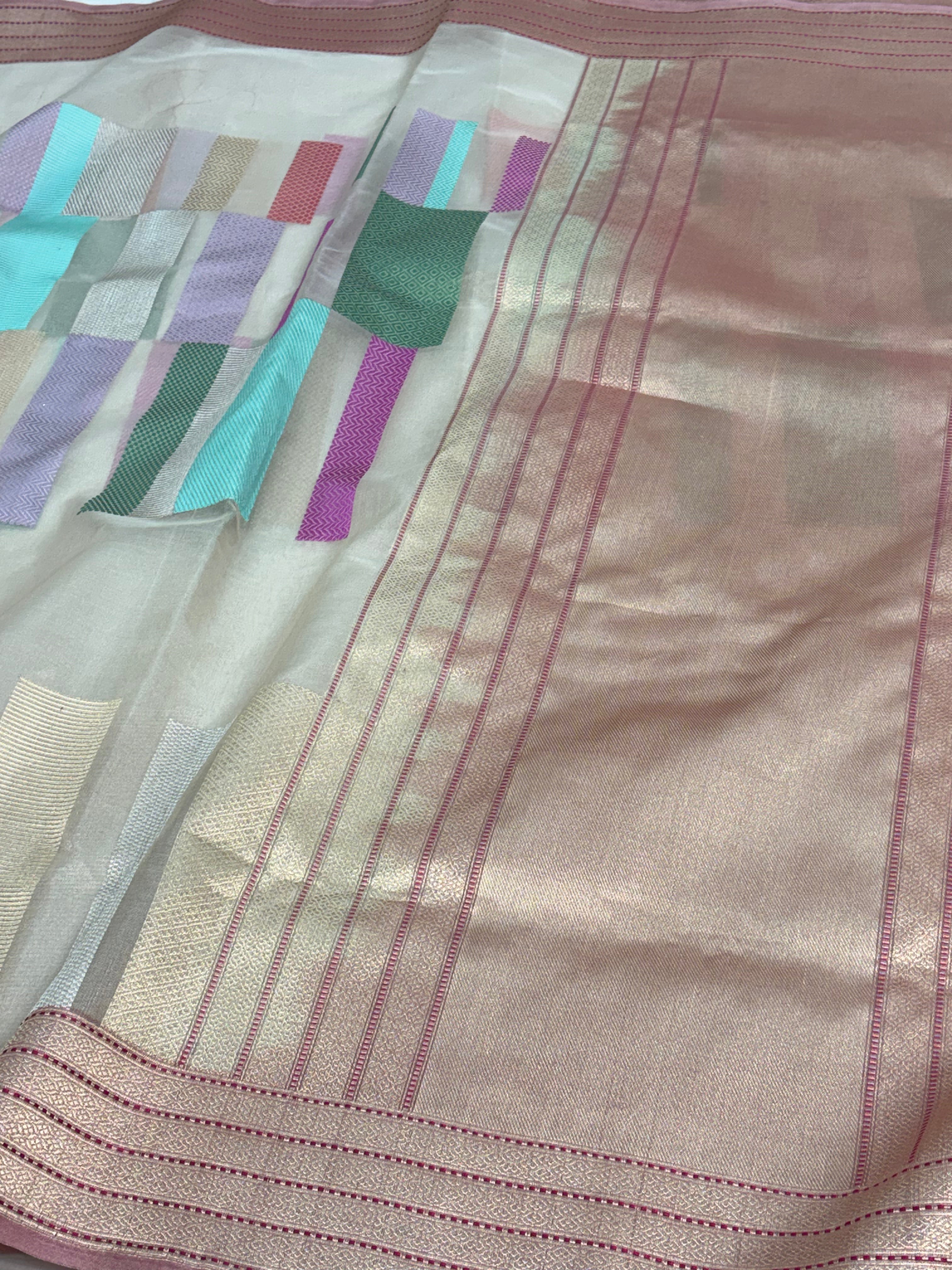 Handwoven Modern Tissue Banarasi Saree