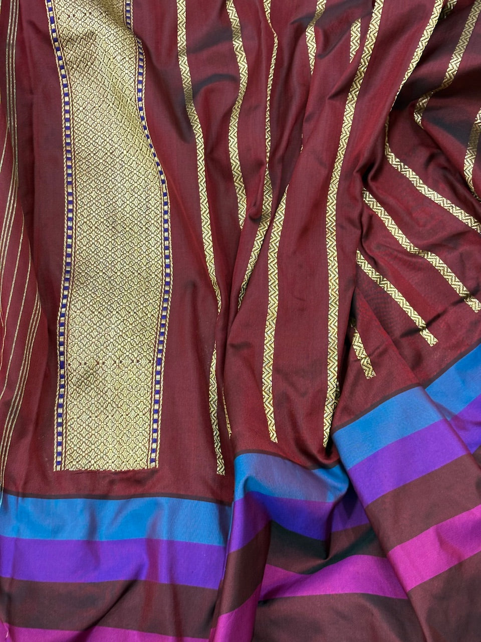 Mint Green Pure Banarasi Ektara Silk Handwoven Saree