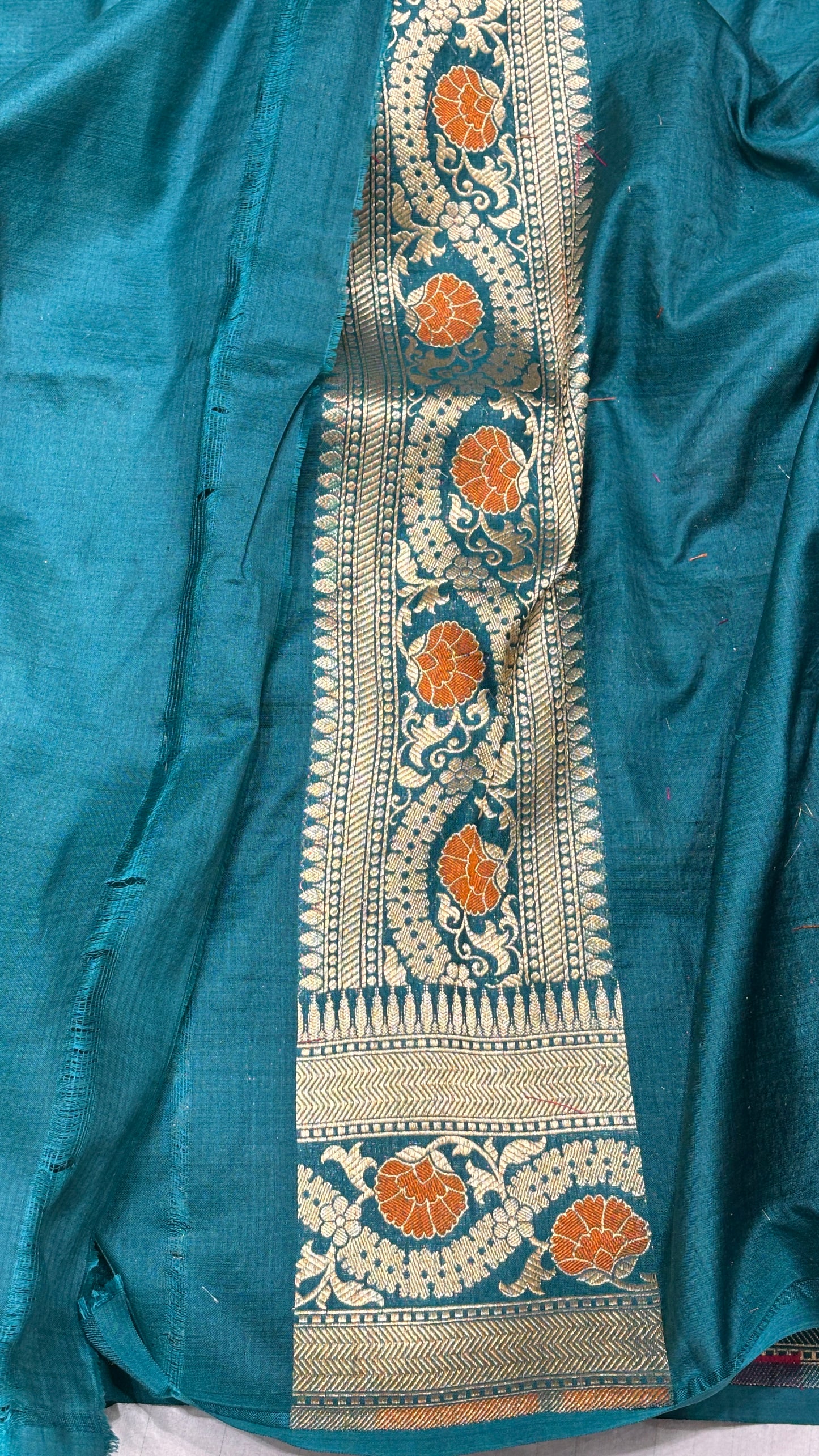 Rich Green Pure Katan Silk Banarasi Saree