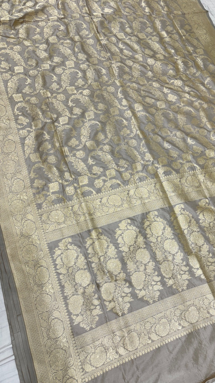 Moonlight Color Pure Banarasi Katan Silk Saree