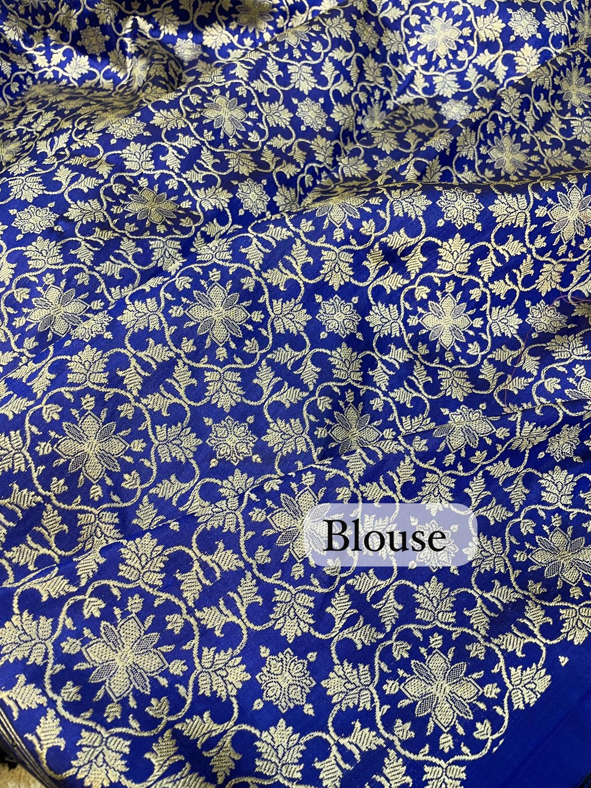 Royal Sapphire Blue Banarasi Pure Katan Silk Lehenga