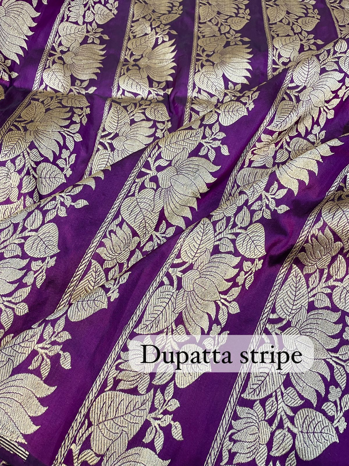 Regal Lotus Purple Banarasi Pure Katan Silk Lehenga