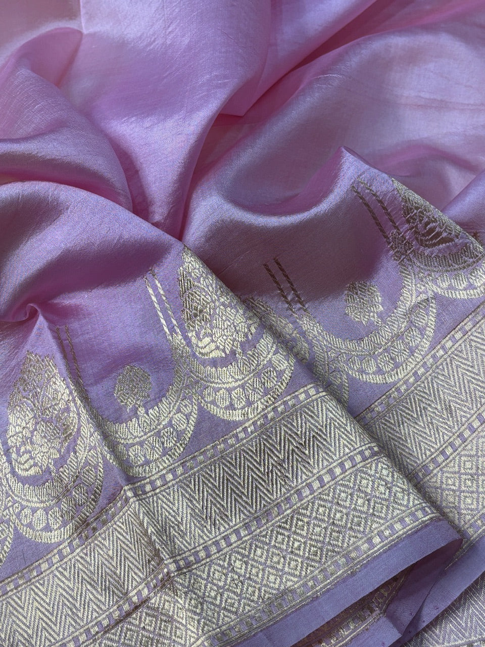 Butter Yellow Mango Katan Banarasi Silk Handwoven Saree