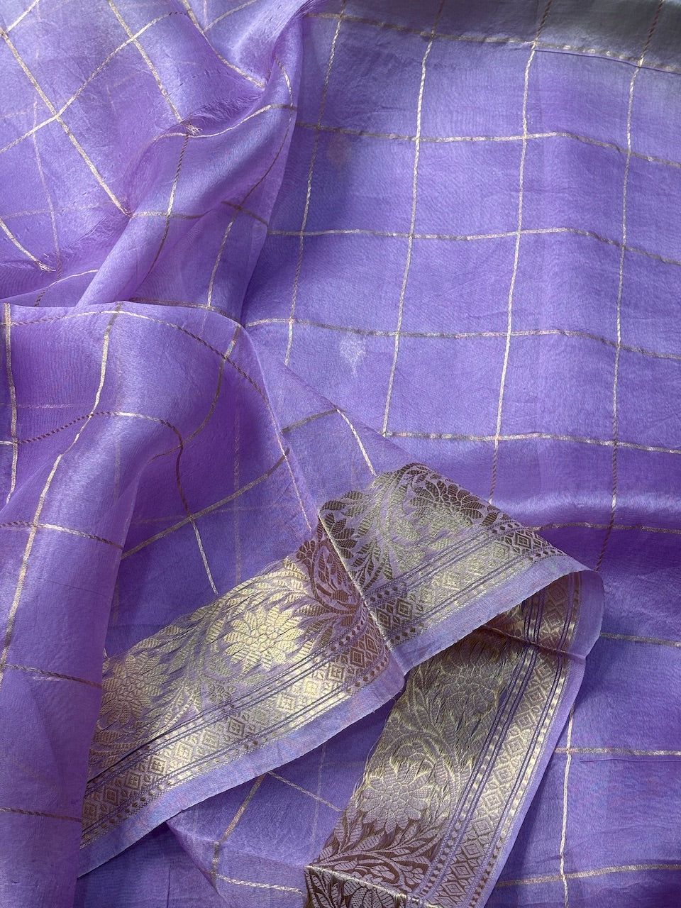 Rangkaat Banarasi Kora Silk Handwoven Saree