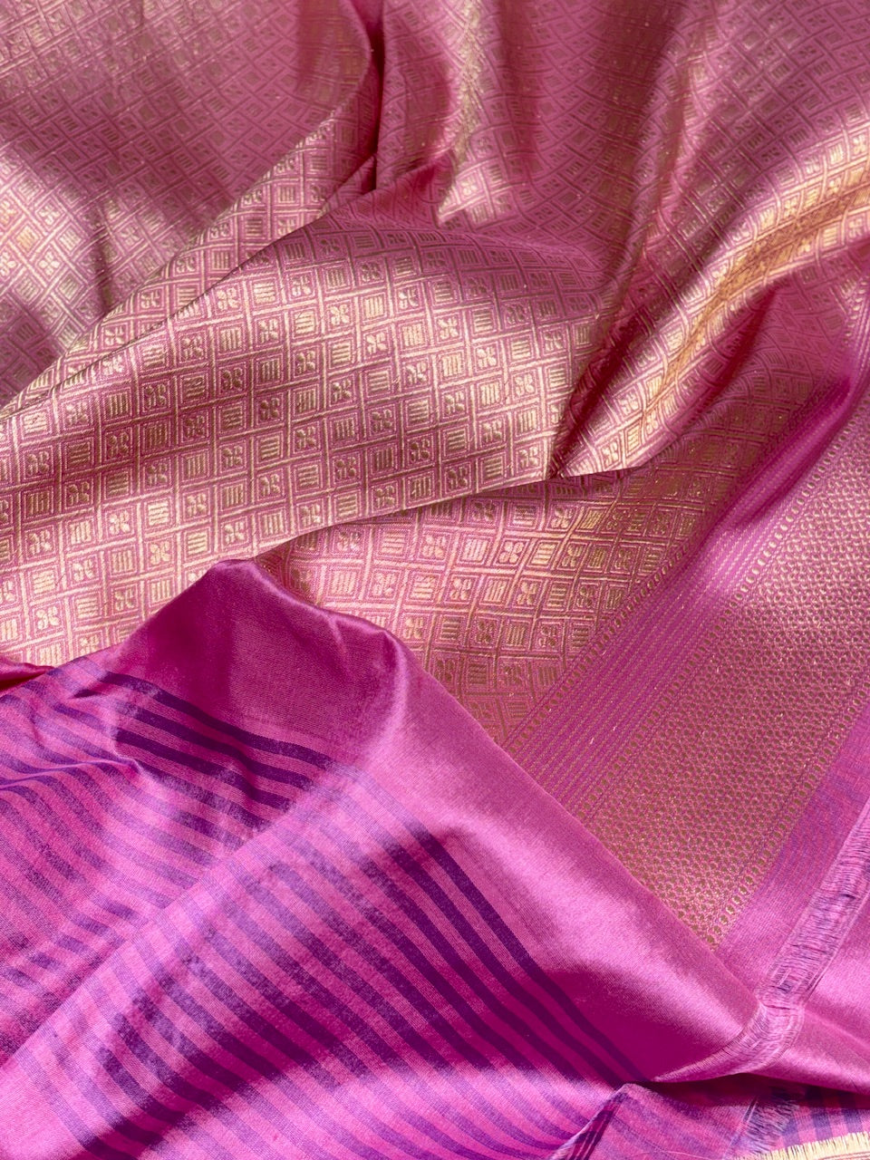 Gold Tissue Banarasi Silk Handwoven Saree