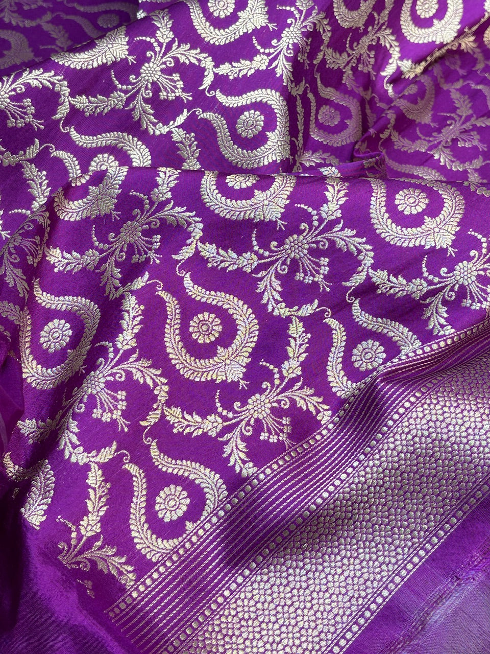 Champion Tissue Banarasi Silk Handwoven Saree