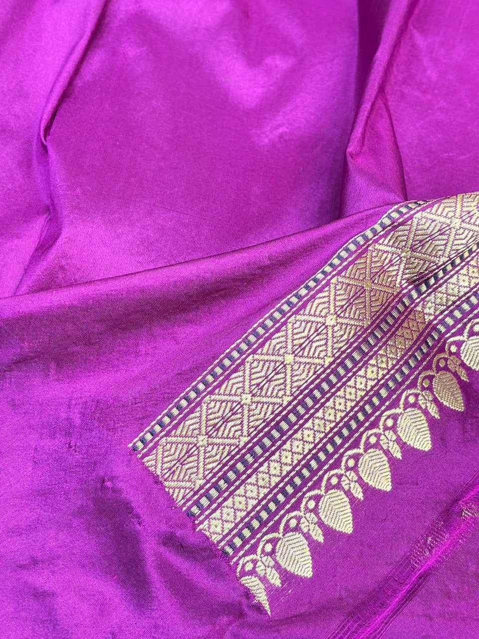 Peach Tissue Banarasi Silk Handwoven Saree