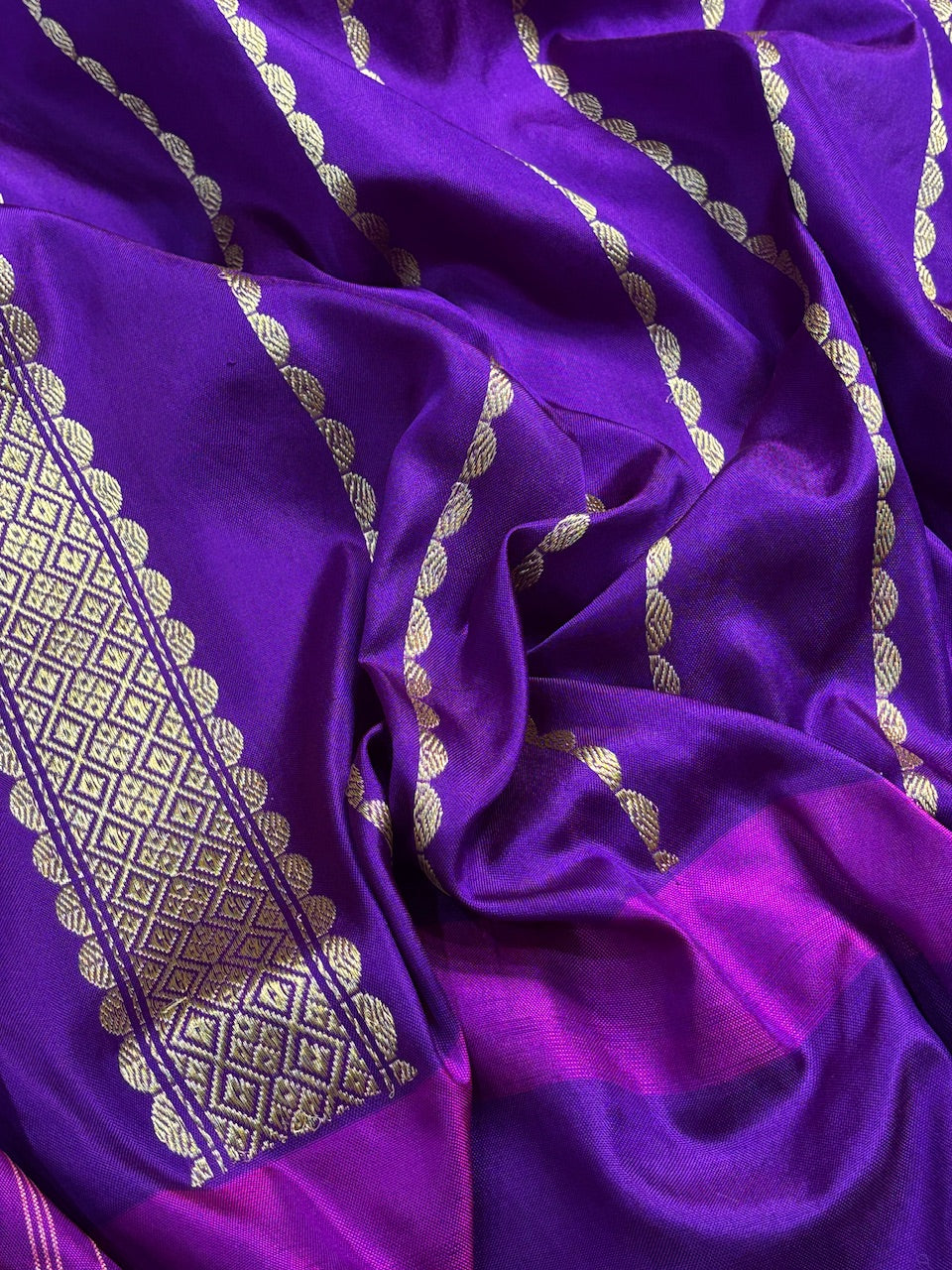 Pink Tissue Banarasi Silk Handwoven Saree