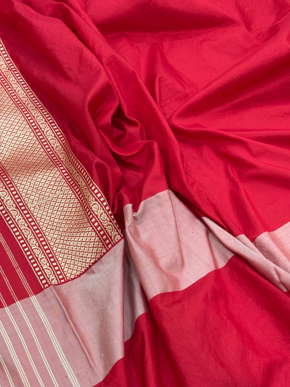 Sea Green Banarasi Tissue Silk Handwoven Saree