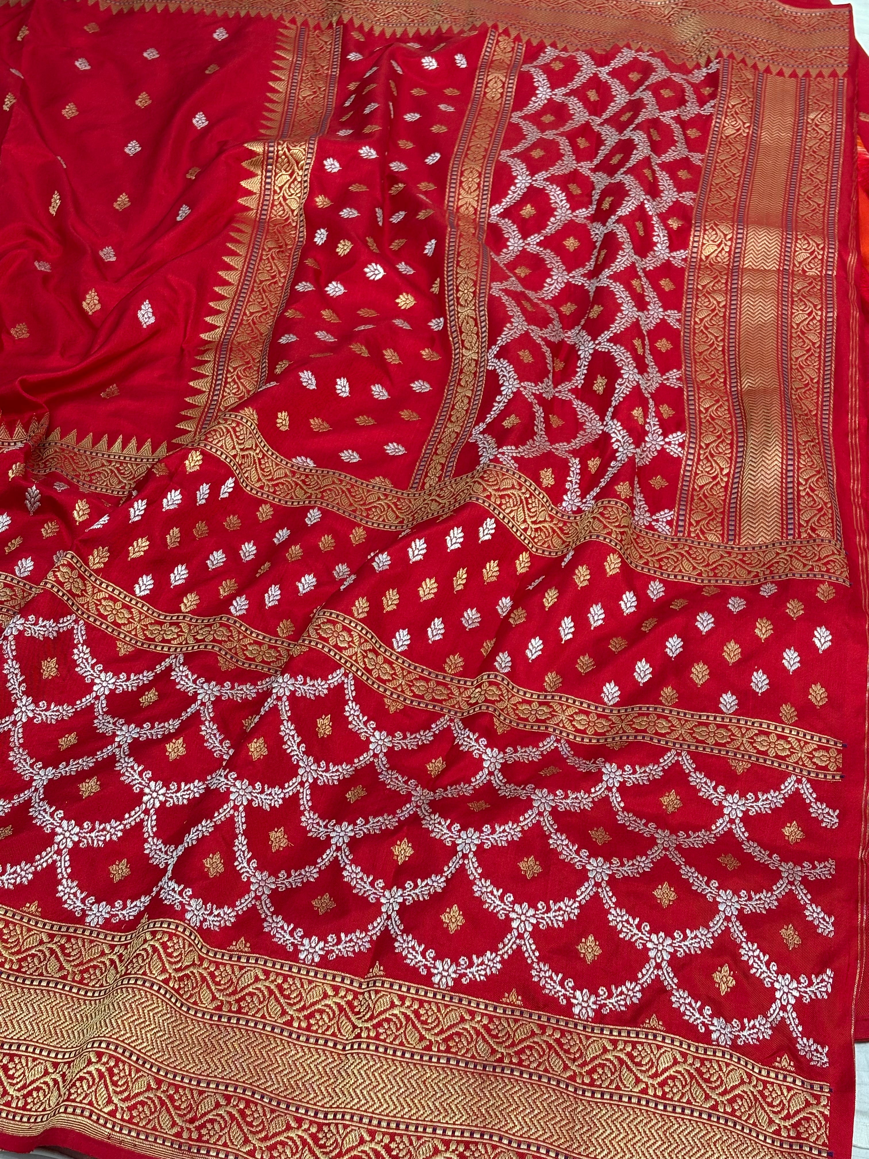 Banarasi Pure Katan Silk Handwoven Saree