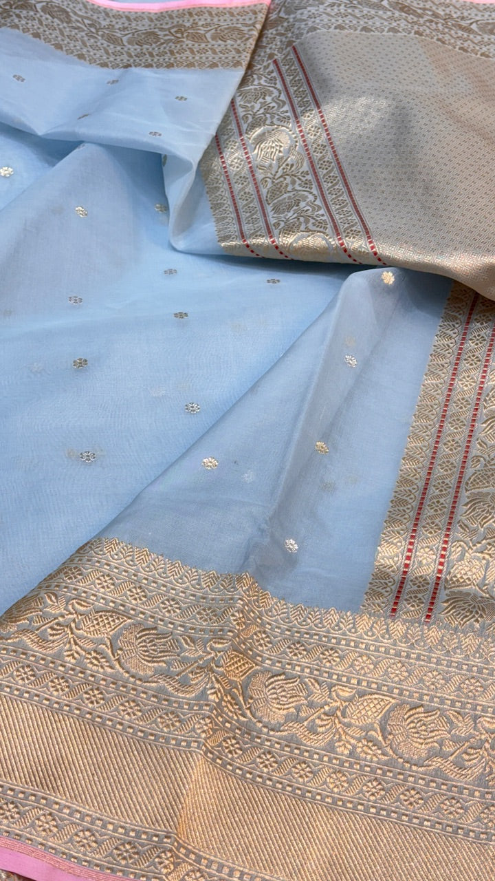 Pure Kora Organza Silk Saree