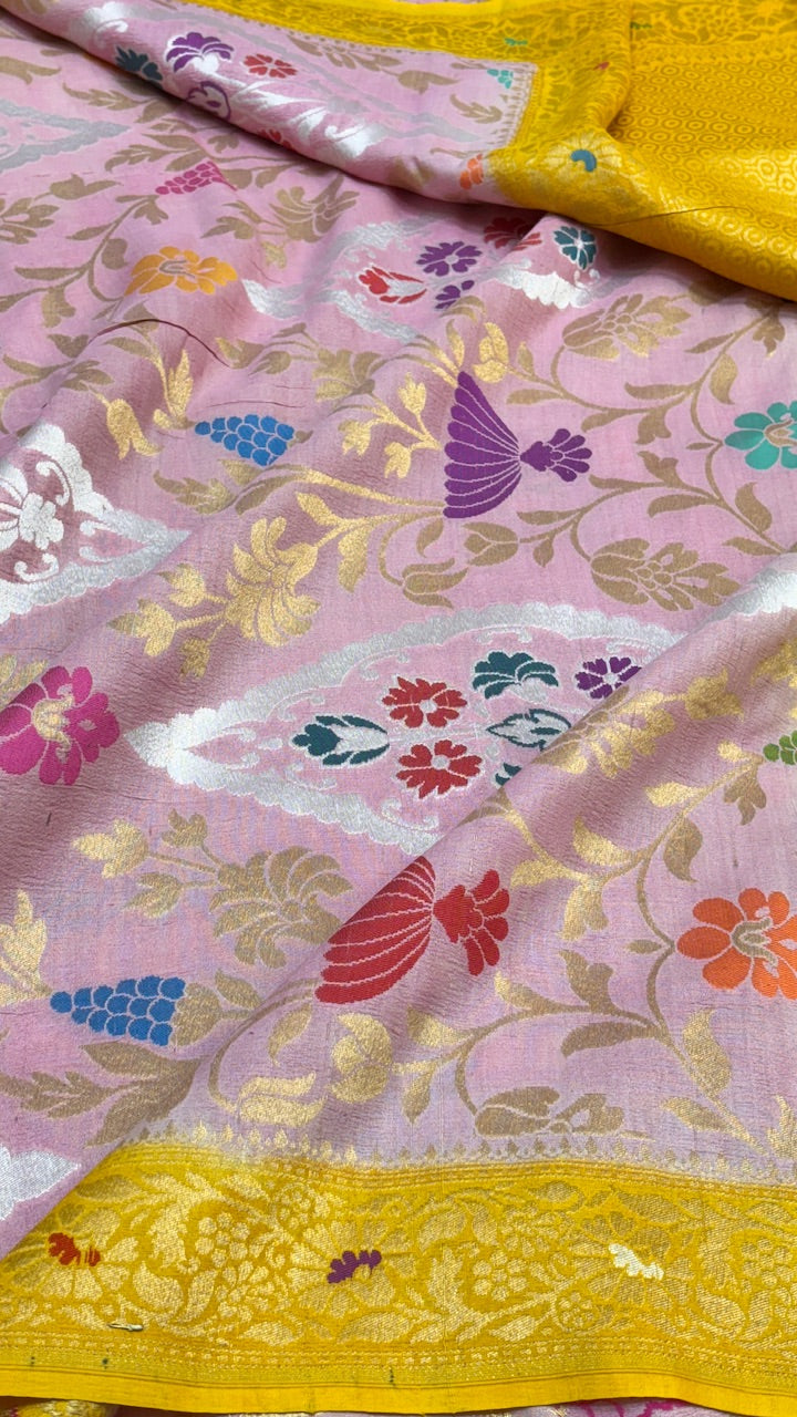 Banarasi Pure Tussar Georgette Silk Saree
