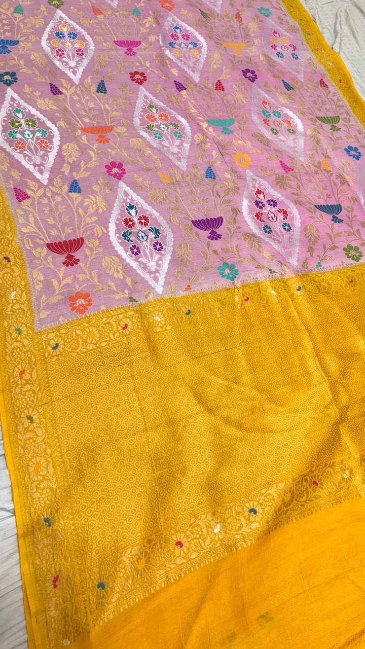 Banarasi Pure Tussar Georgette Silk Saree