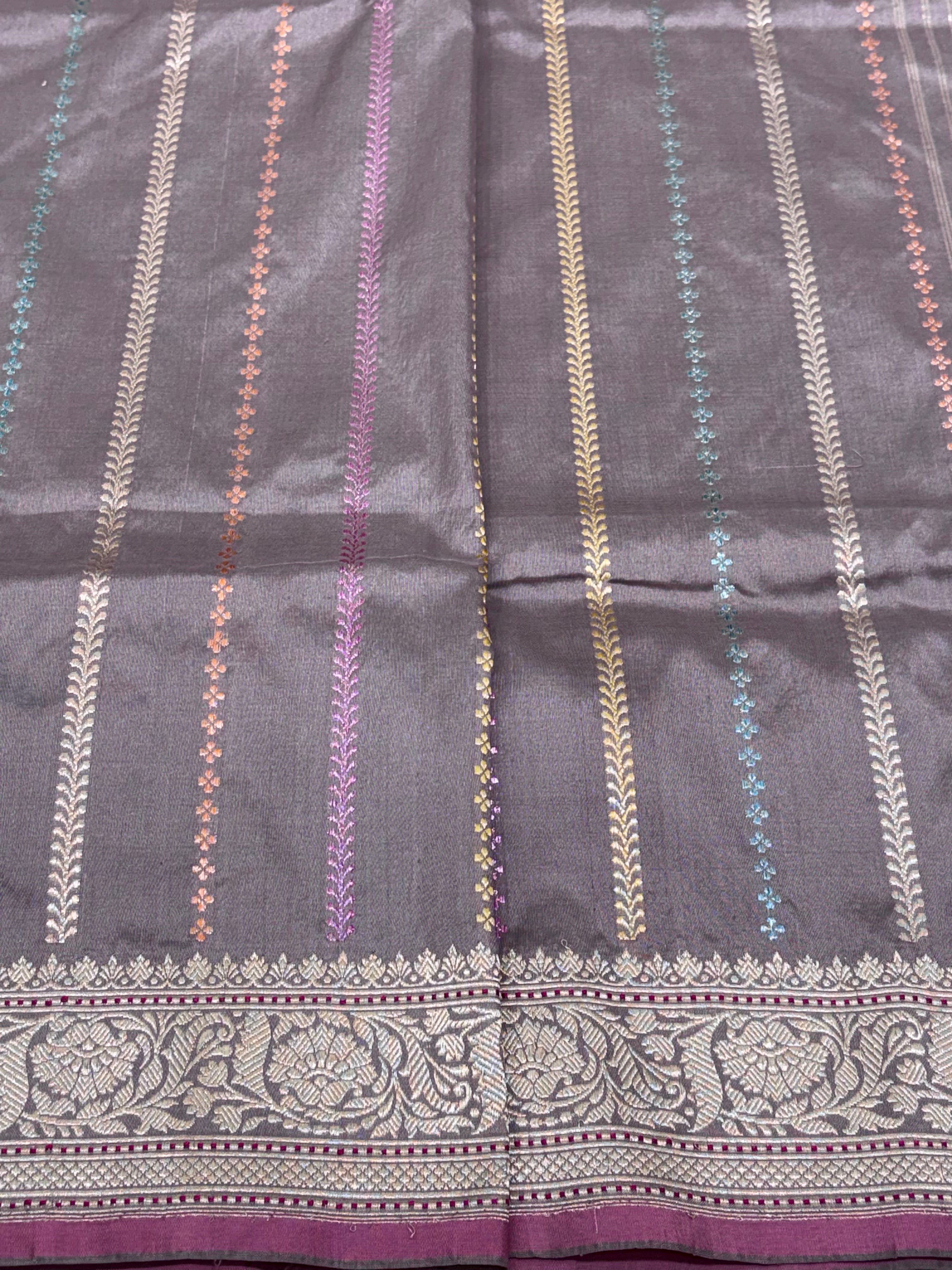 Modern Pure Katan Silk Designer Banarasi Saree with Kadhwa Boota Pallu
