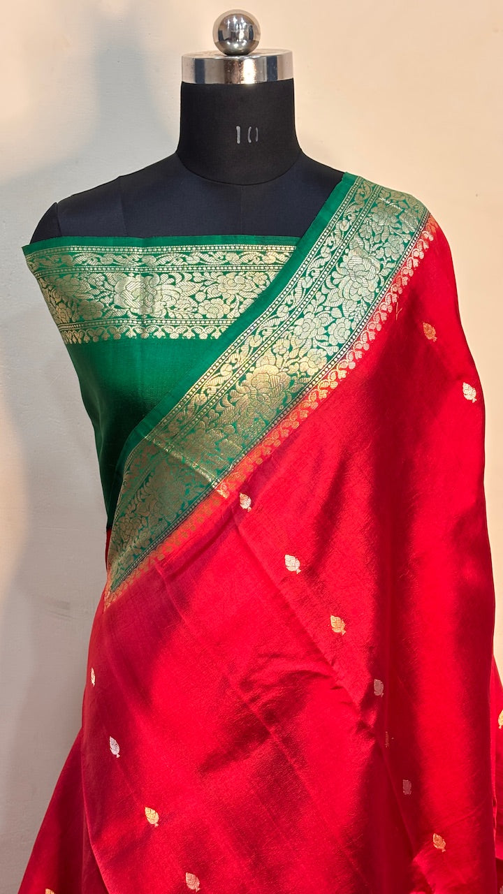 Red Mango Banarasi Silk Handwoven Saree