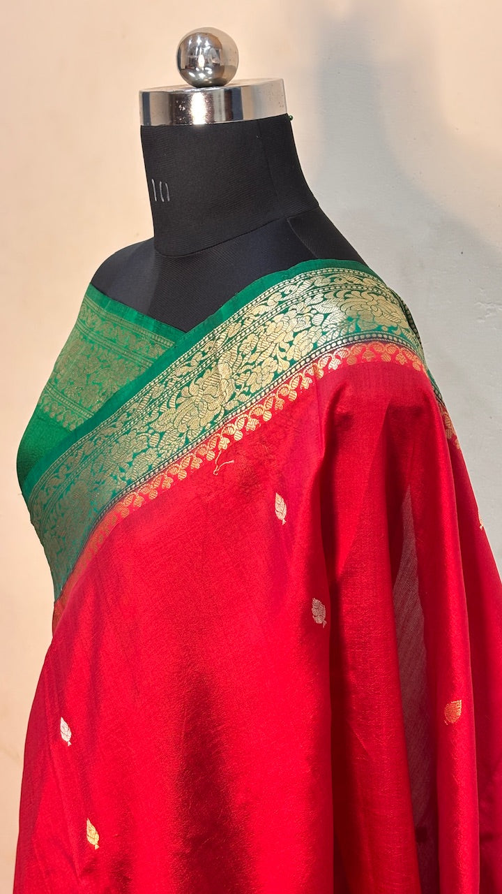 Red Mango Banarasi Silk Handwoven Saree