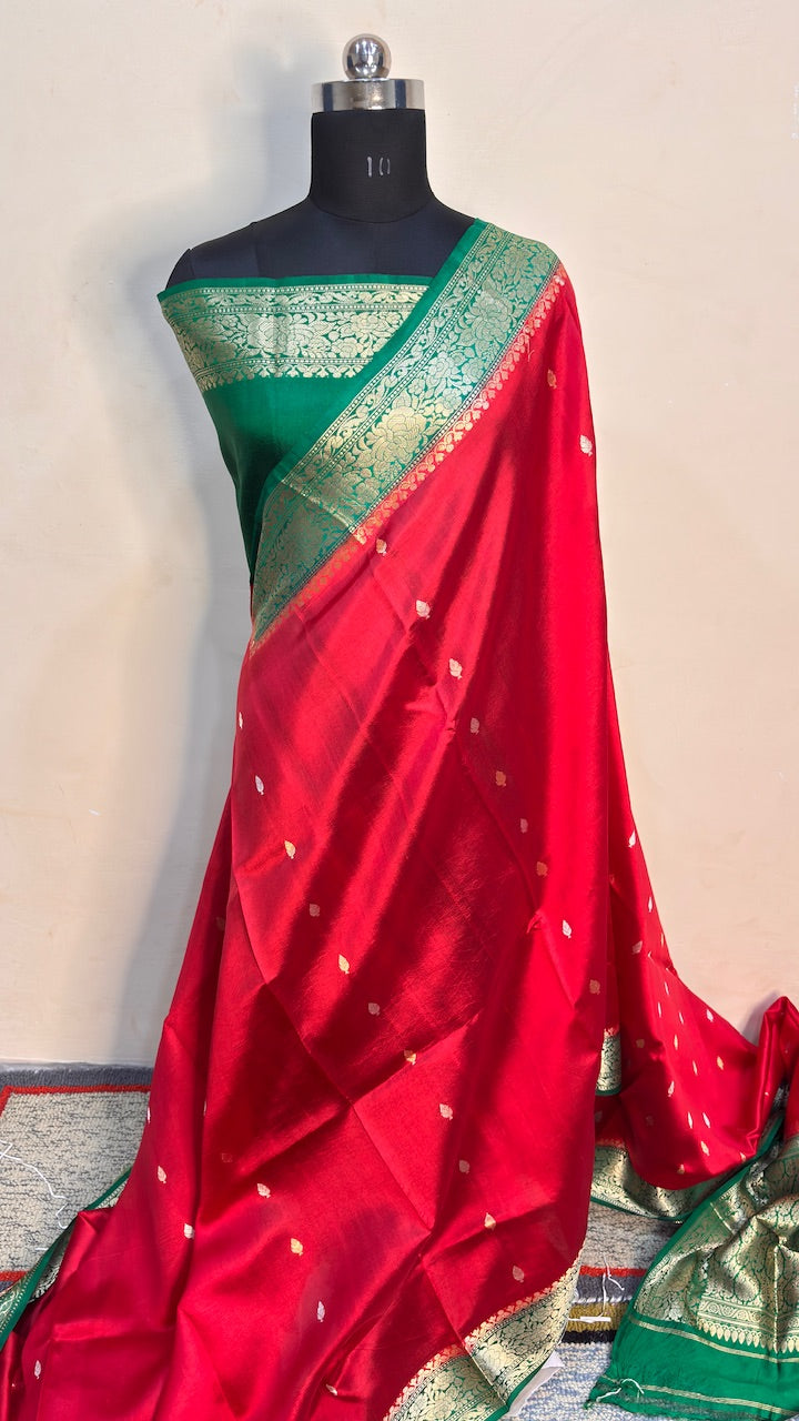 Red Mango Banarasi Silk Handwoven Saree