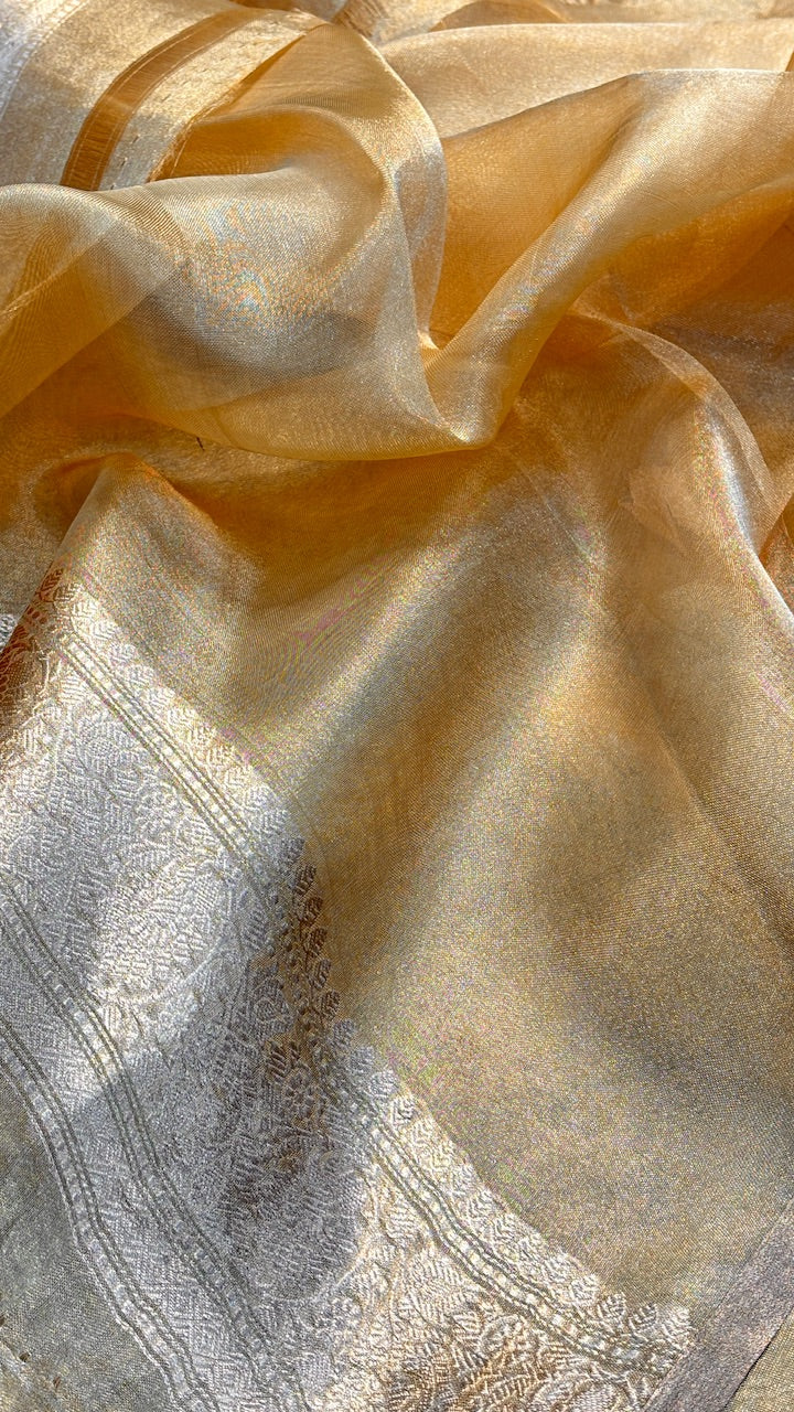 Gold Tissue Banarasi Silk Saree