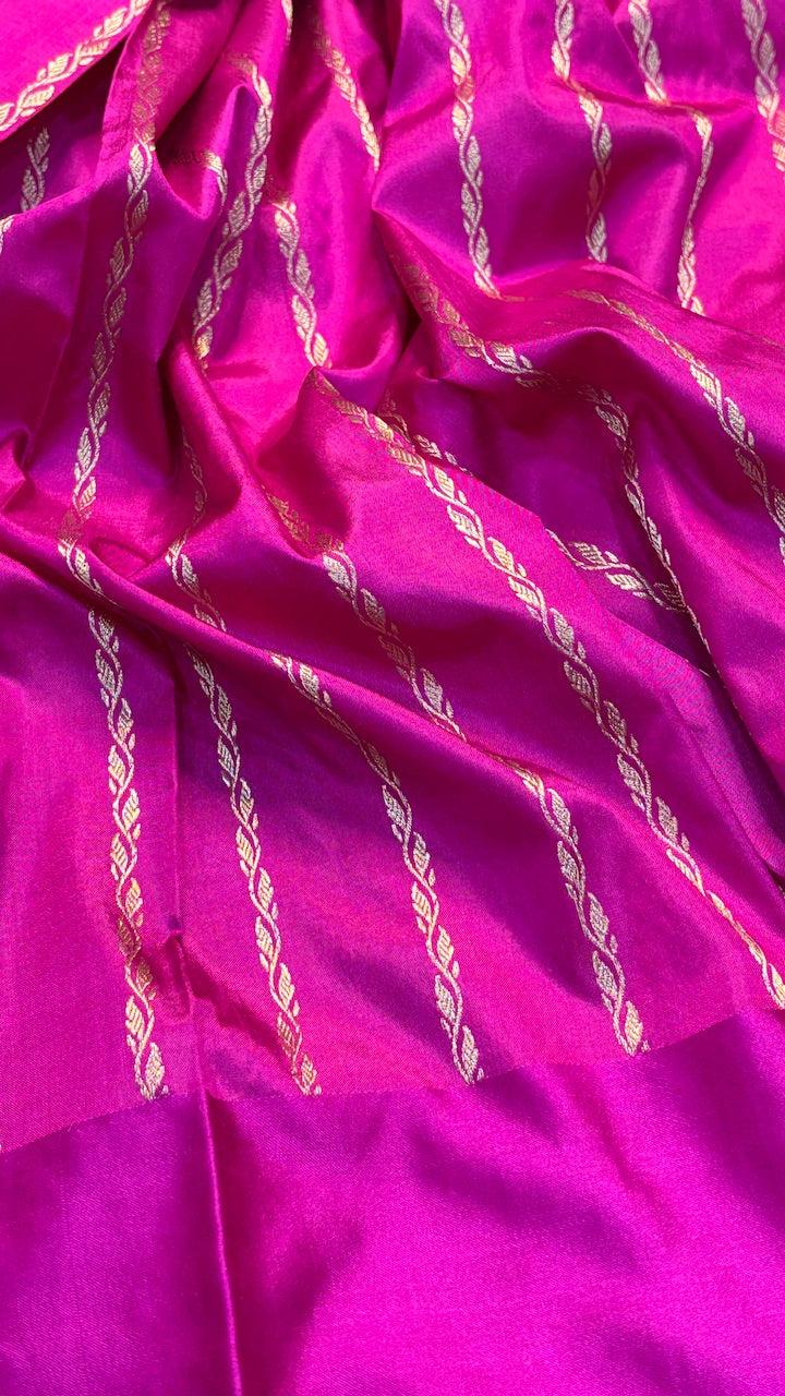 Musterd Yellow Mango Banarasi Katan Silk Handwoven Saree