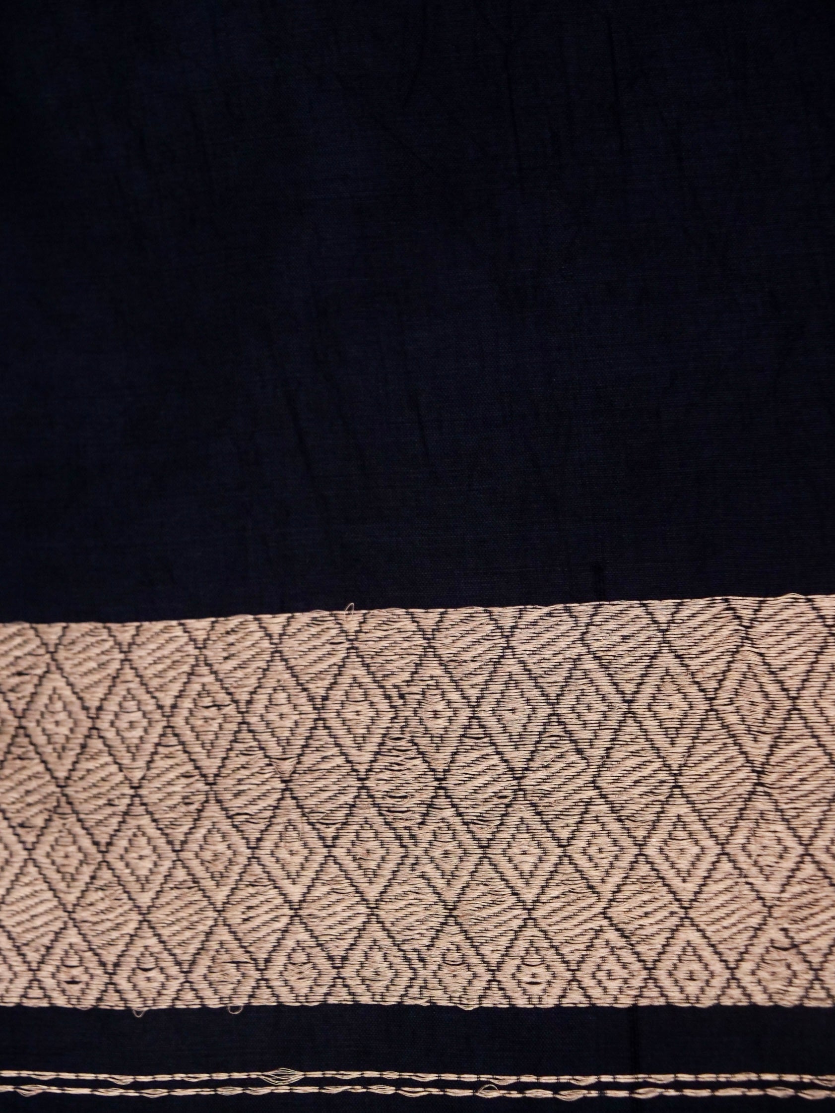 Pure Navy Blue Banarasi Mango Katan Silk Saree with Kadhwa Buti Work