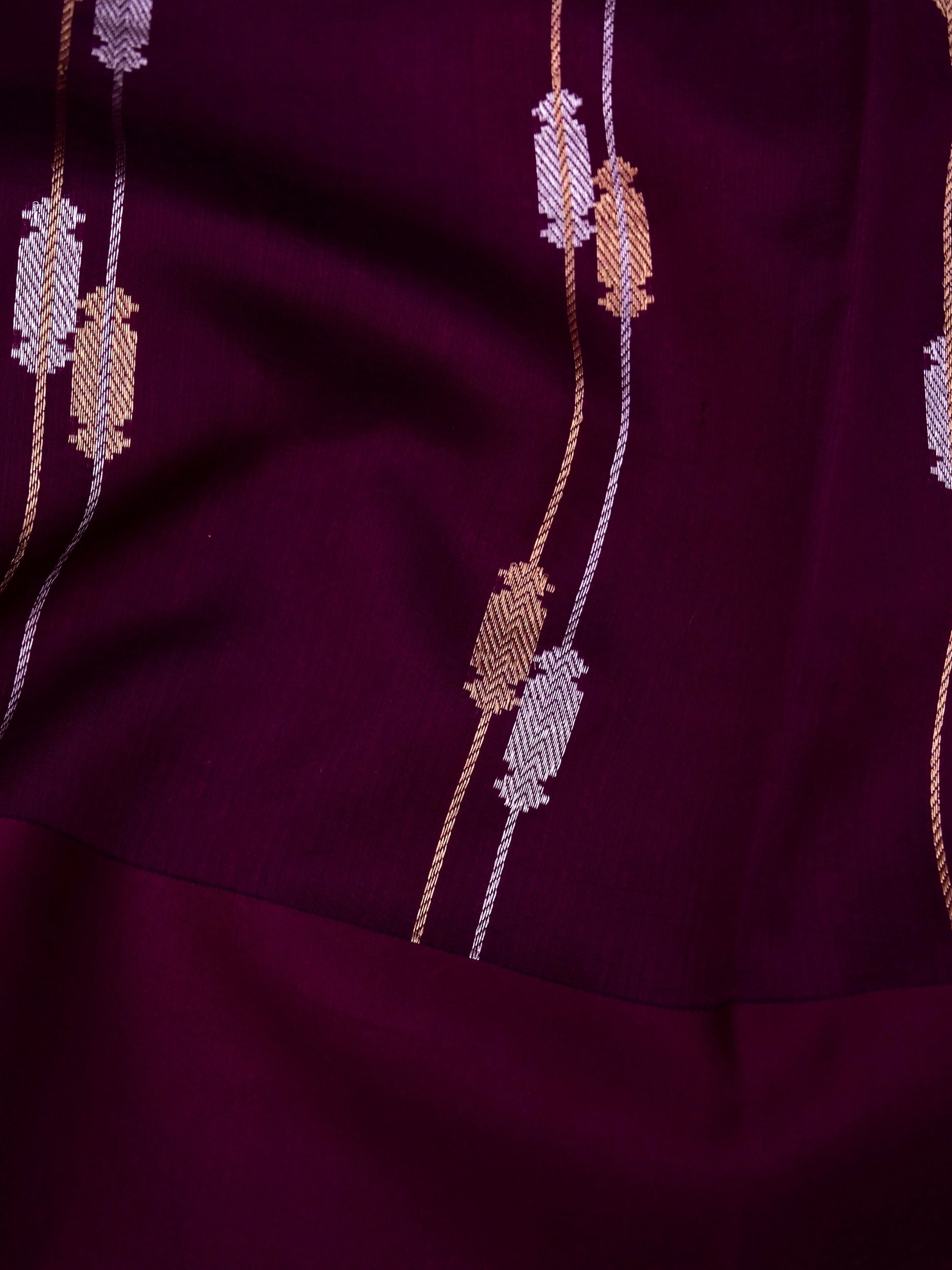 Pure Banarasi Mango Katan Silk Saree with Kadhwa Buti Work