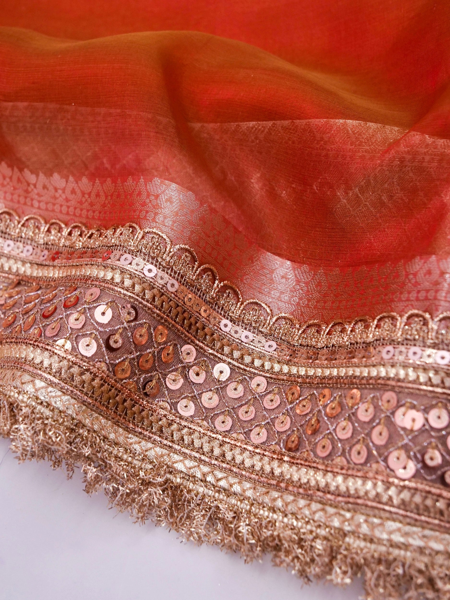 Banarasi Pure Tissue Silk Saree with Brocade Blouse