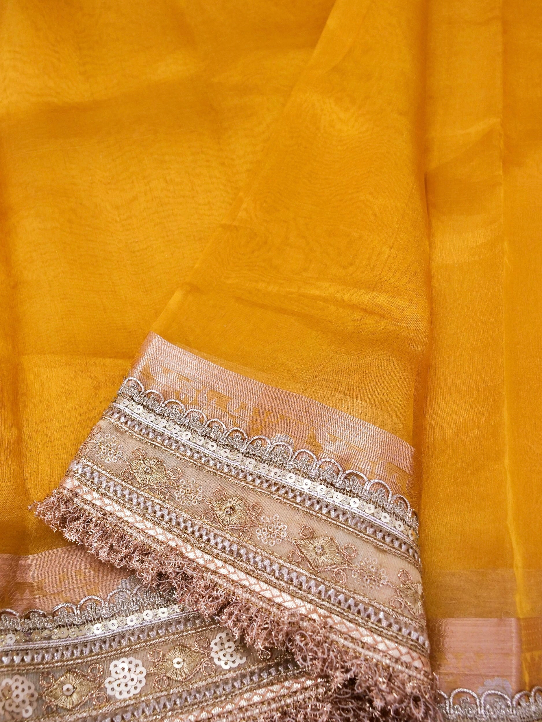 Banarasi Pure Tissue Silk Saree with Brocade Blouse
