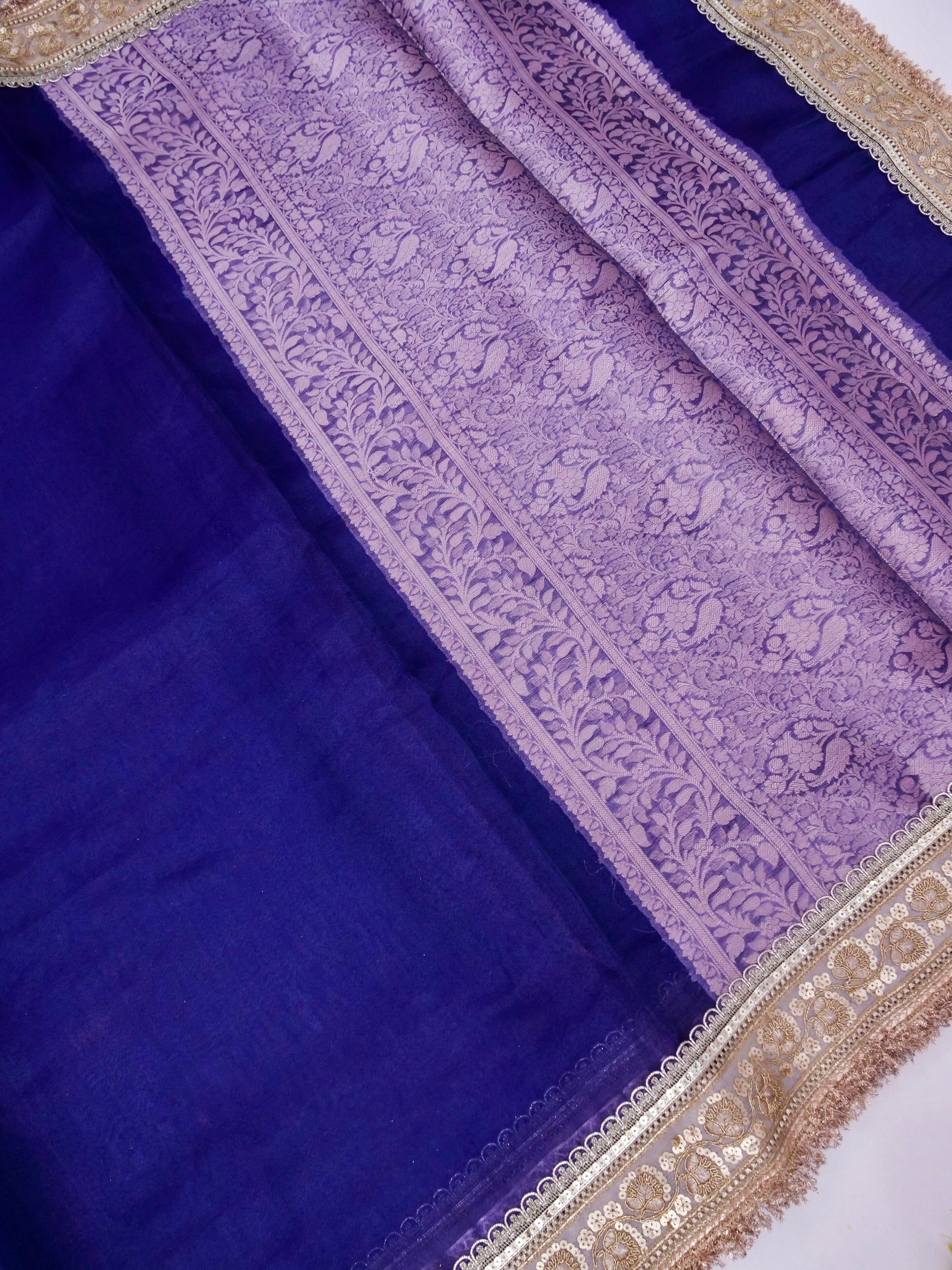 Banarasi Pure Tissue Silk Saree with Brocade Blouse