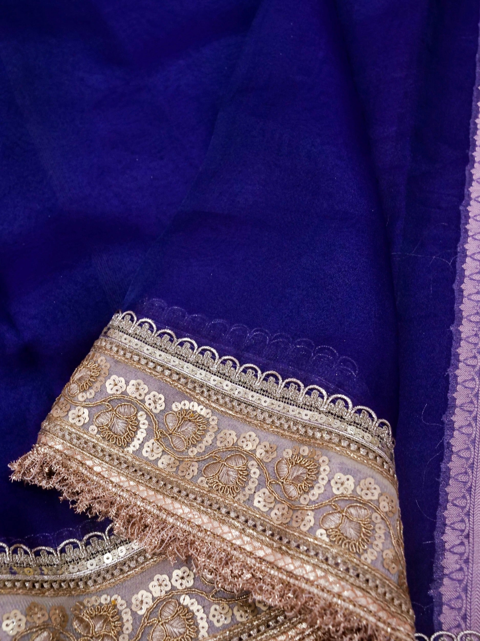 Banarasi Pure Tissue Silk Saree with Brocade Blouse