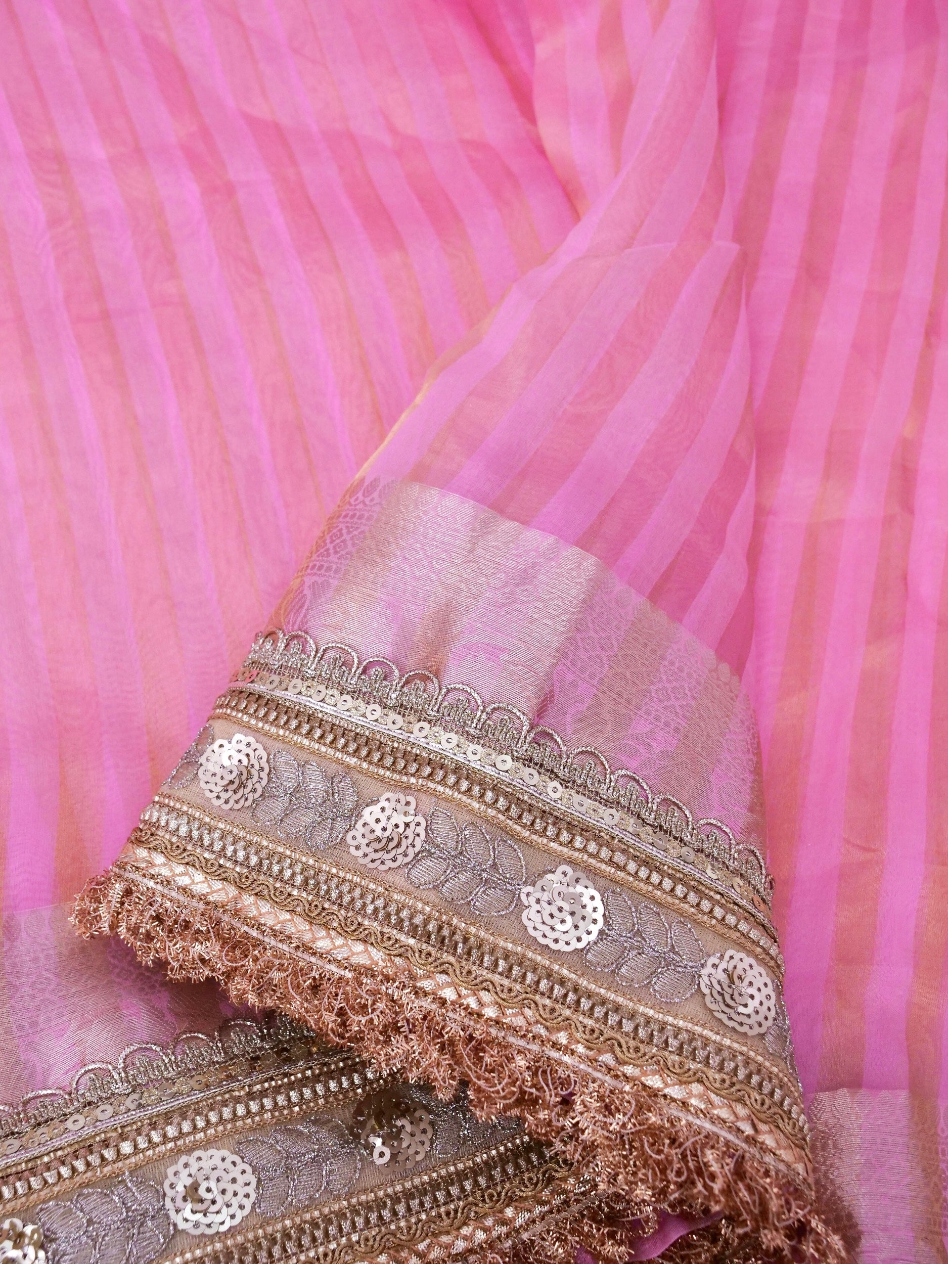 Banarasi Pure Tissue Silk Saree with Brocade Blouse