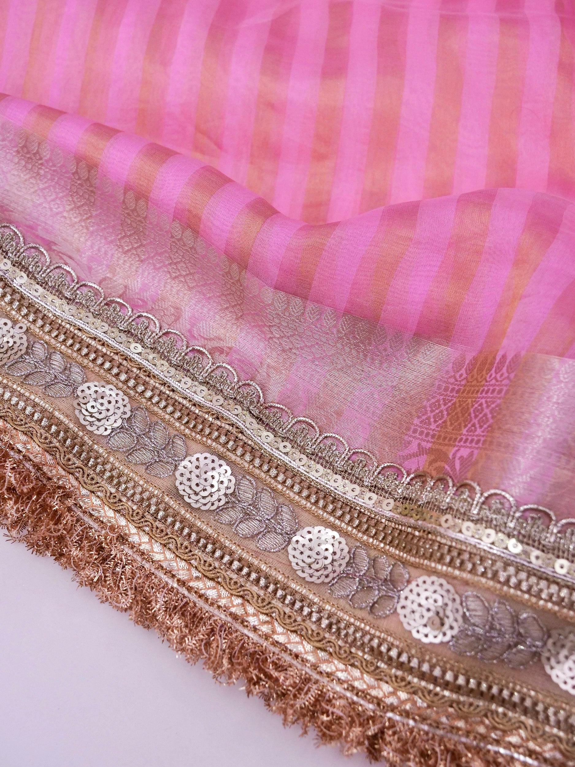 Banarasi Pure Tissue Silk Saree with Brocade Blouse