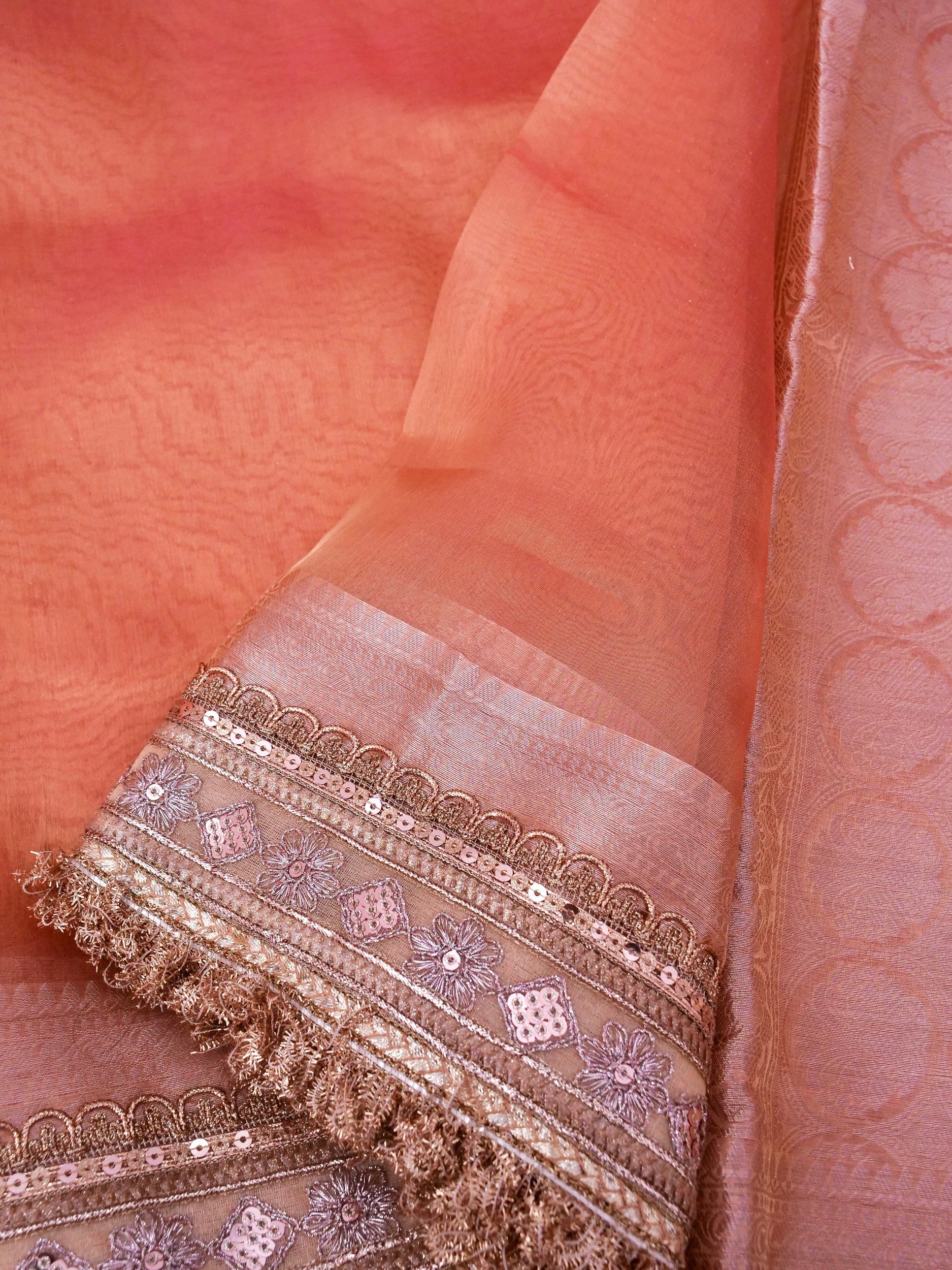 Banarasi Pure Tissue Silk Saree with Brocade Blouse