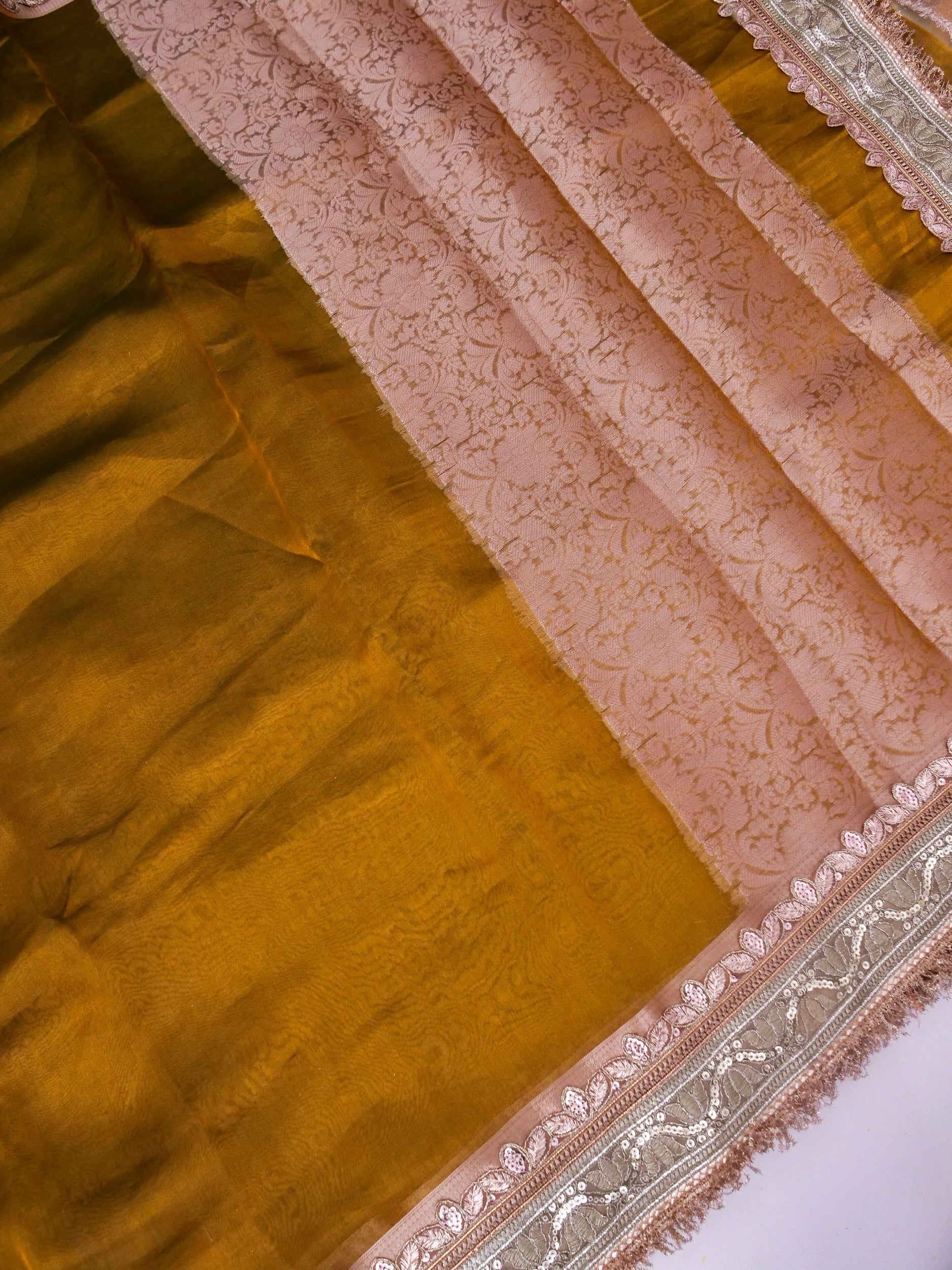 Banarasi Pure Tissue Silk Saree with Brocade Blouse