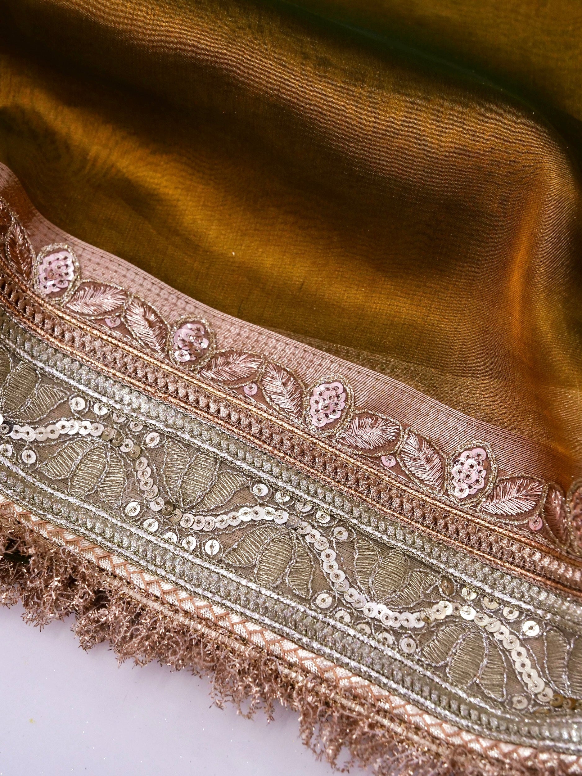 Banarasi Pure Tissue Silk Saree with Brocade Blouse