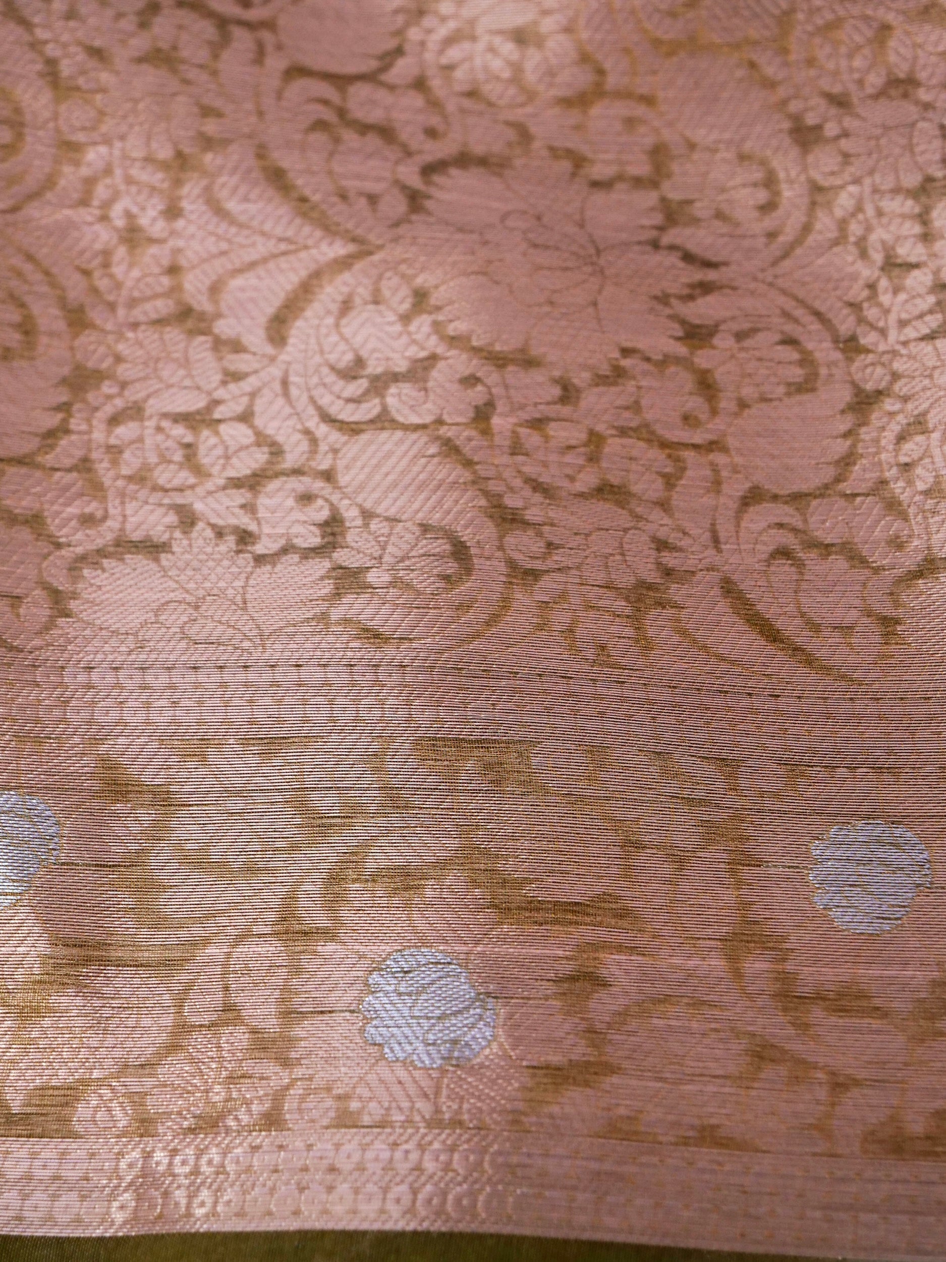 Banarasi Pure Tissue Silk Saree with Brocade Blouse