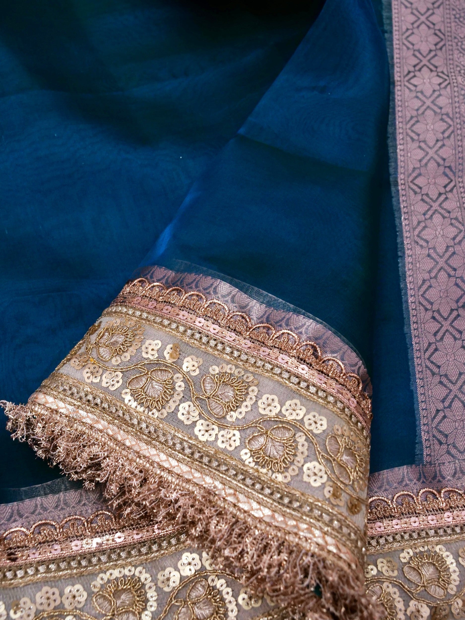Banarasi Pure Tissue Silk Saree with Brocade Blouse