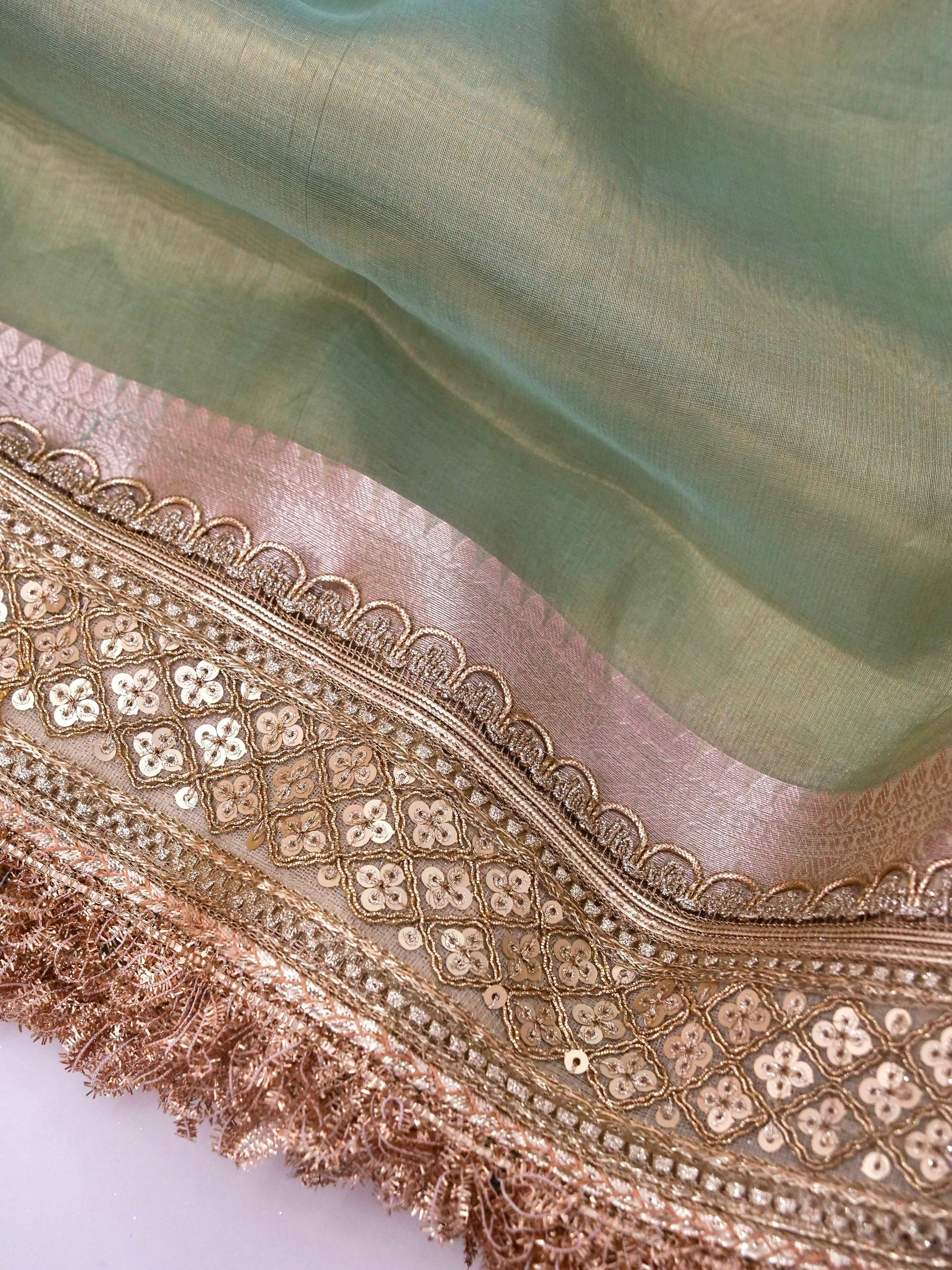 Banarasi Pure Tissue Silk Saree with Brocade Blouse