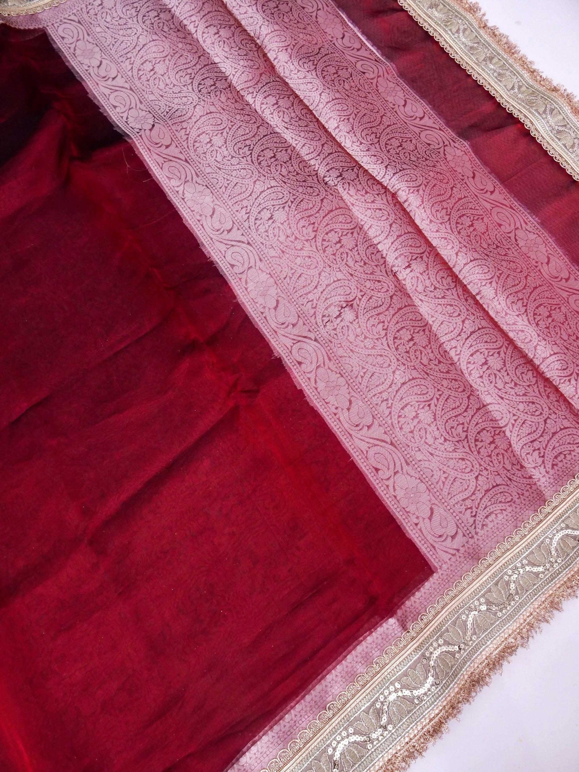 Banarasi Pure Tissue Silk Saree with Brocade Blouse By Kalakari
