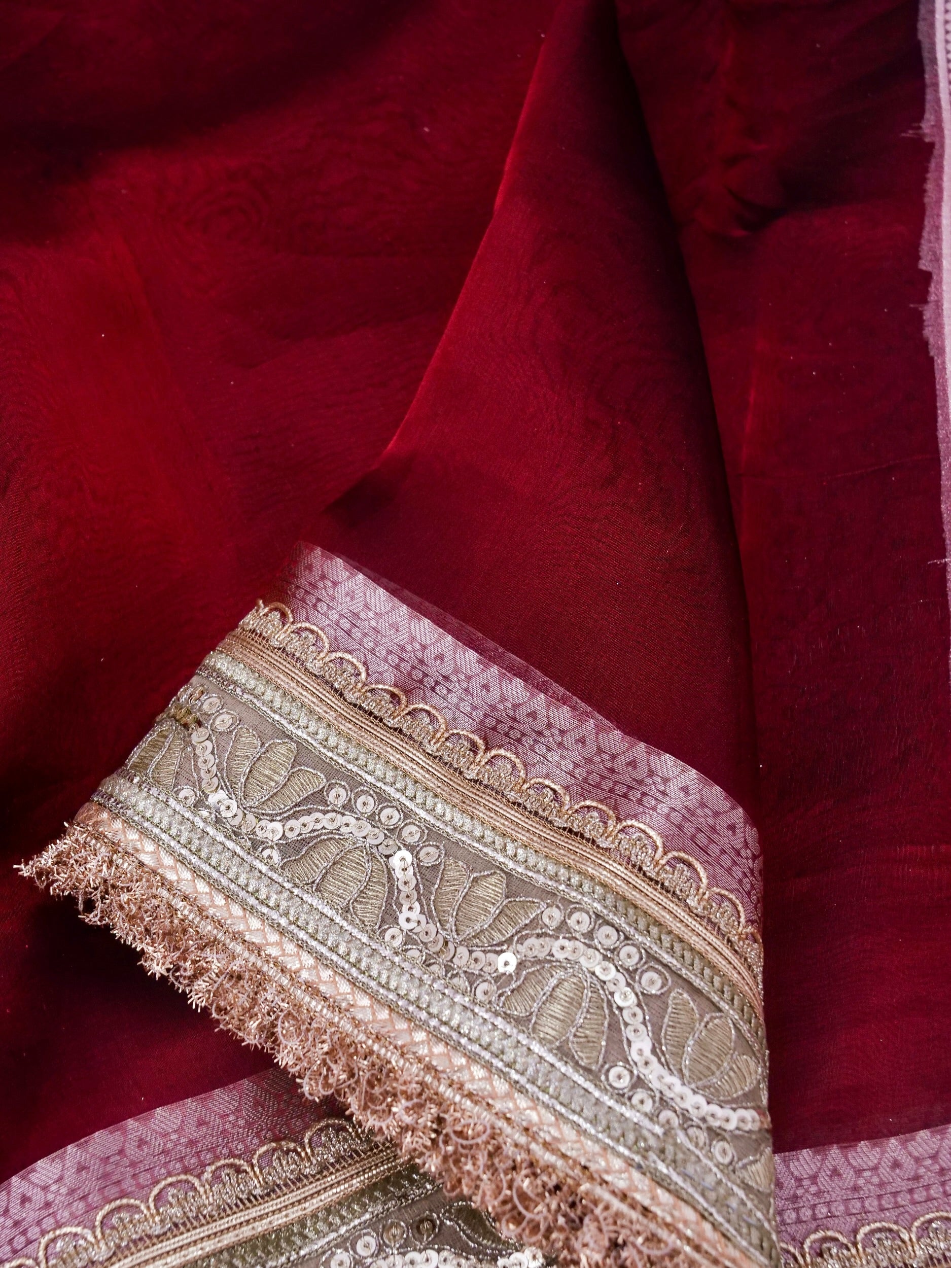 Banarasi Pure Tissue Silk Saree with Brocade Blouse