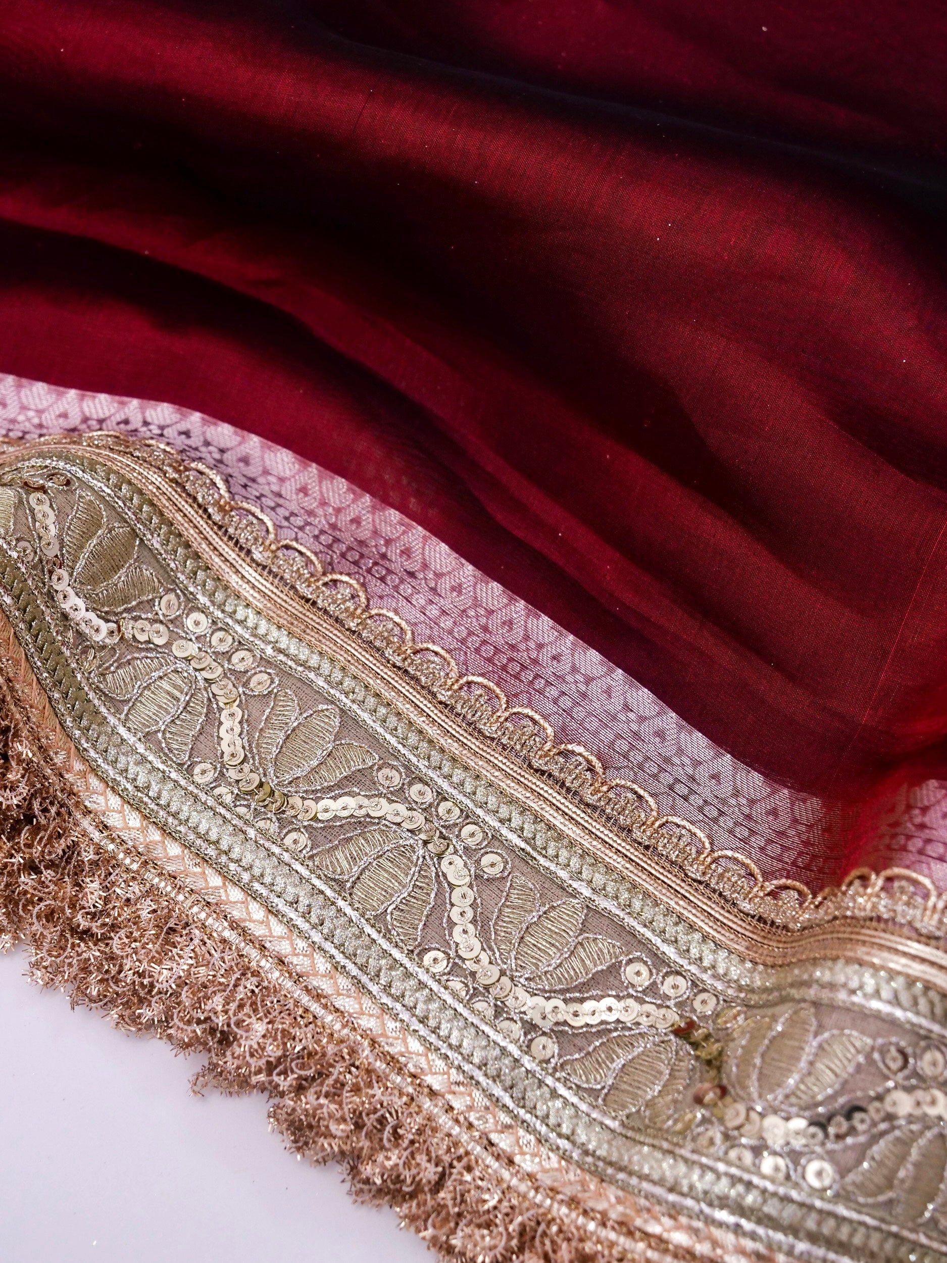 Banarasi Pure Tissue Silk Saree with Brocade Blouse