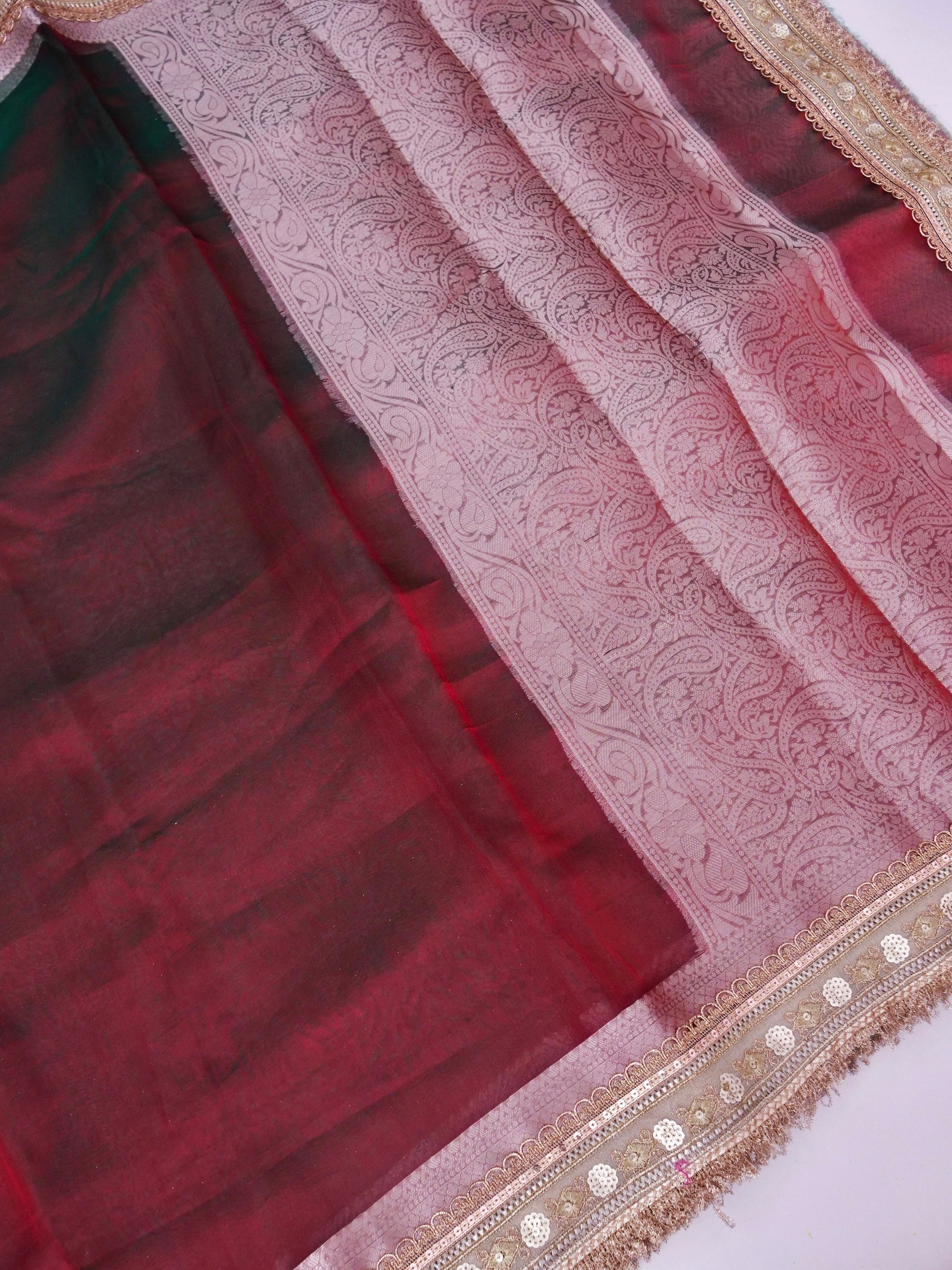 Banarasi Pure Tissue Silk Saree with Brocade Blouse