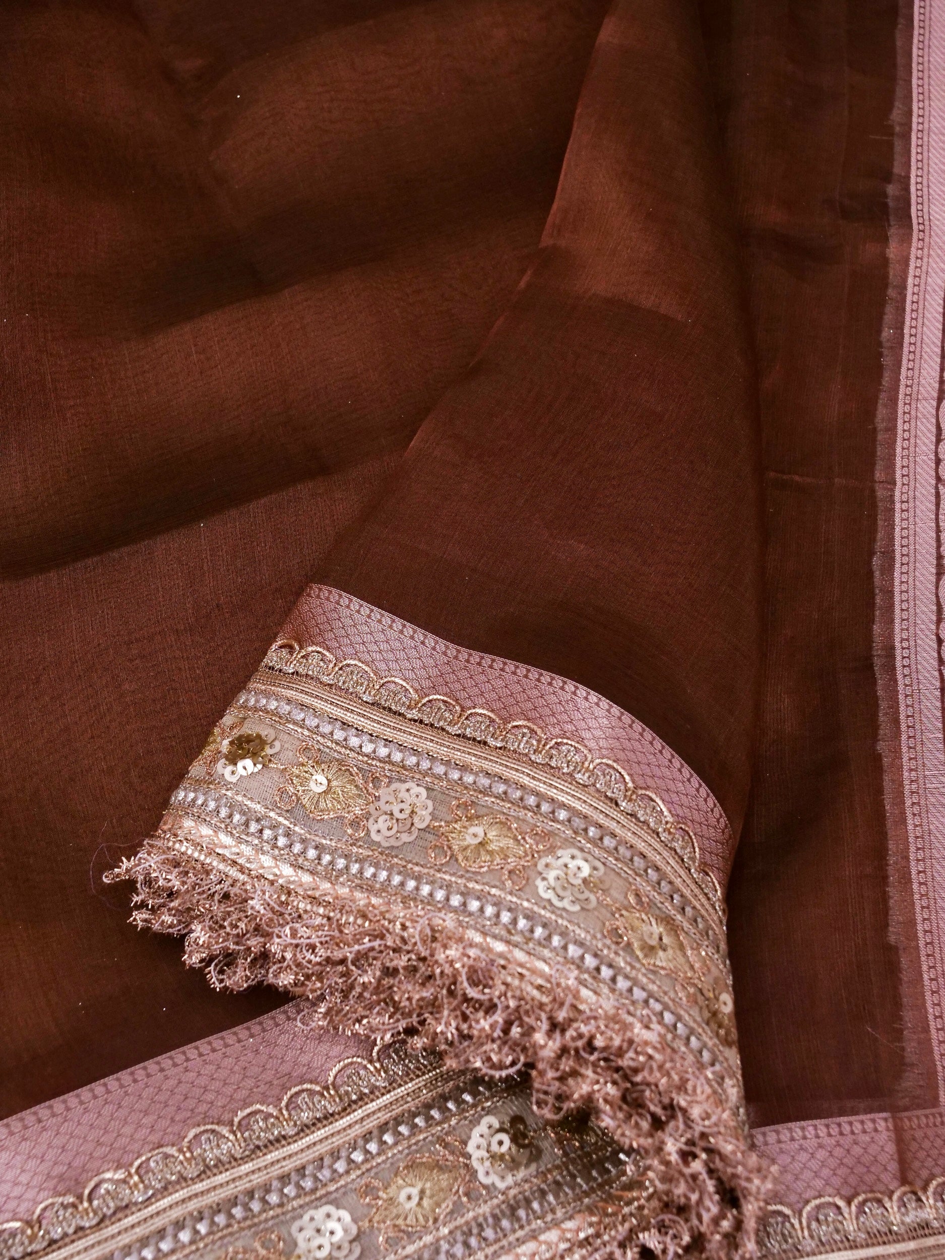 Banarasi Pure Tissue Silk Saree with Brocade Blouse