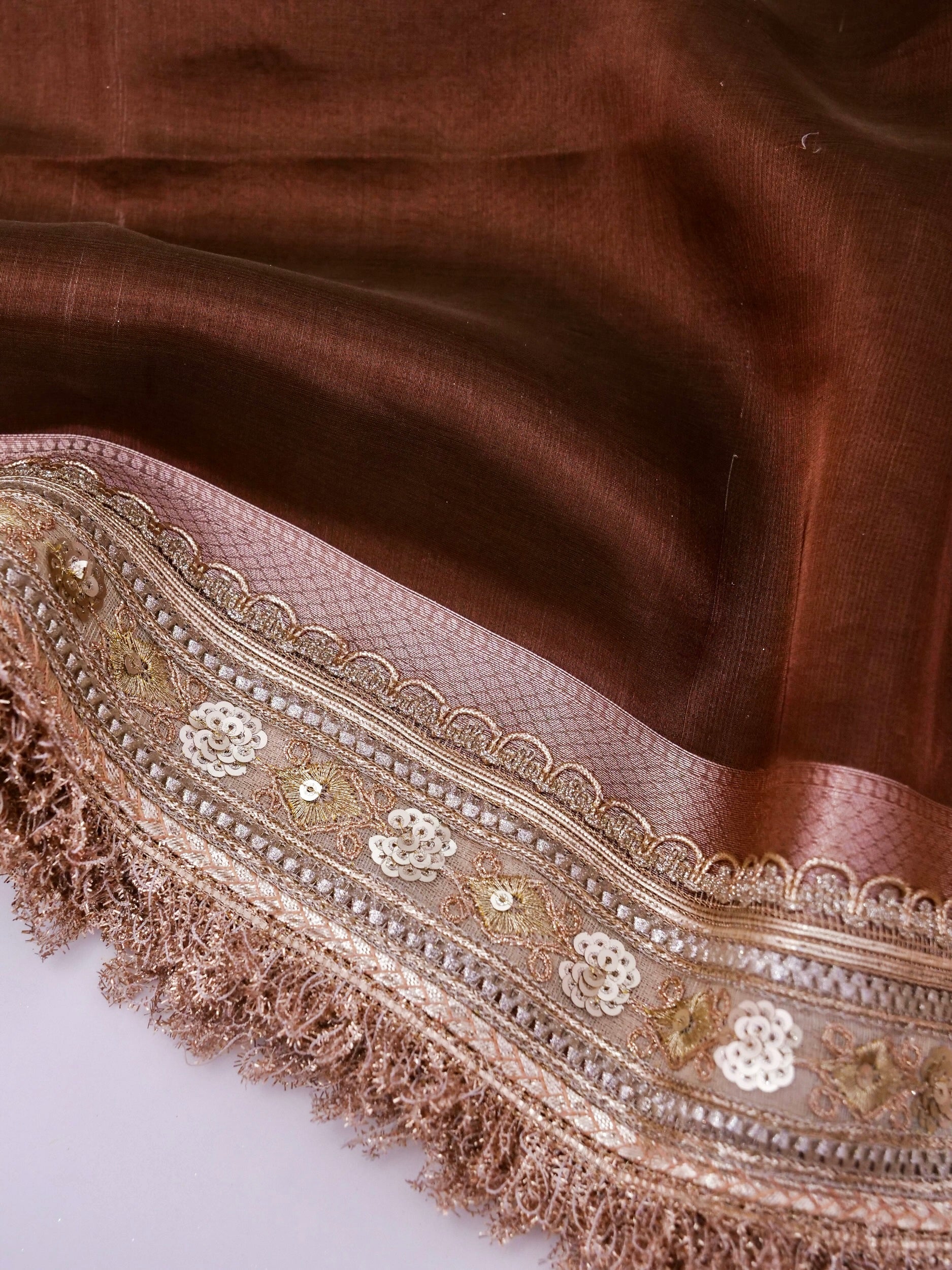 Banarasi Pure Tissue Silk Saree with Brocade Blouse